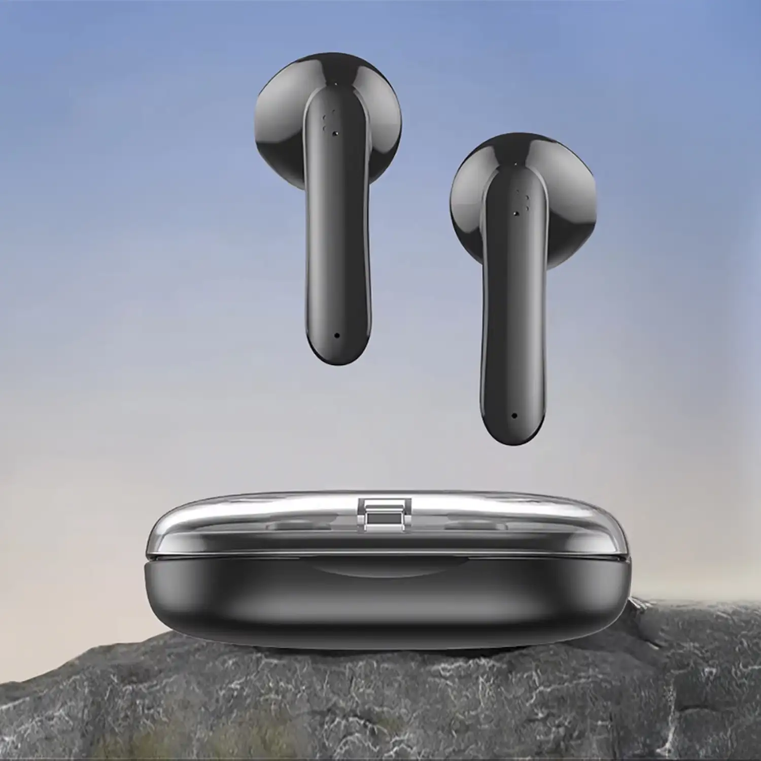 Auriculares TWS S5 Bluetooth. Control táctil. Base de carga 300mAh + 30mAh.