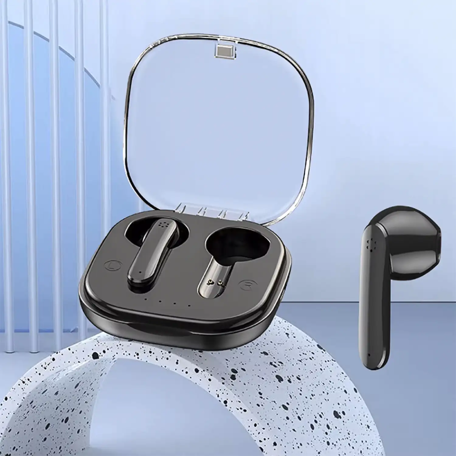 Auriculares TWS S5 Bluetooth. Control táctil. Base de carga 300mAh + 30mAh.