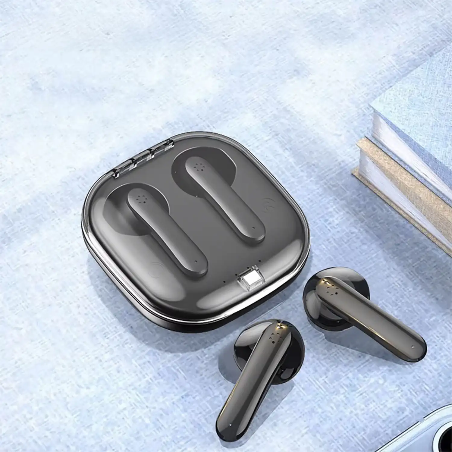 Auriculares TWS S5 Bluetooth. Control táctil. Base de carga 300mAh + 30mAh.