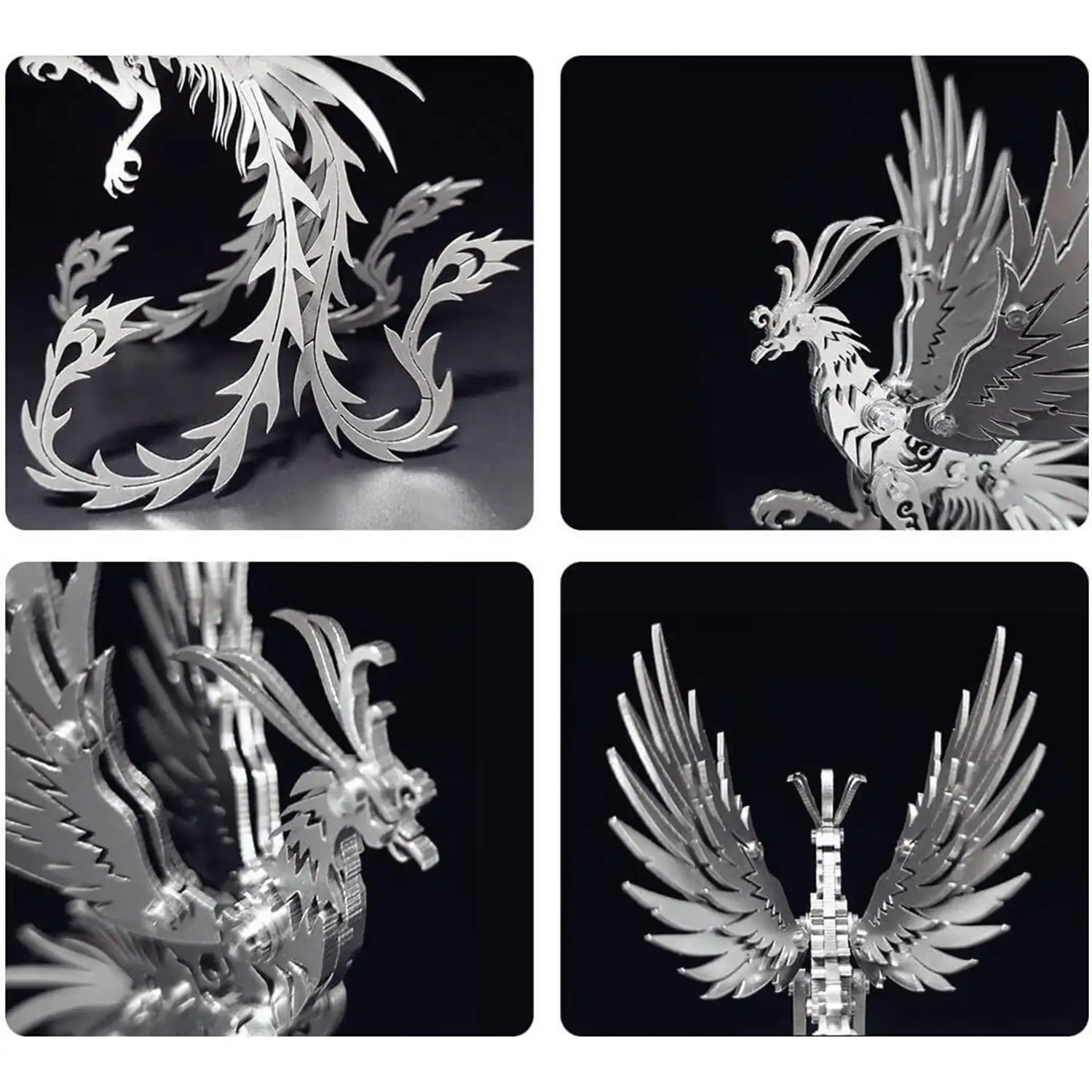 Maqueta 3D de acero inoxidable. Modelo Fénix.
