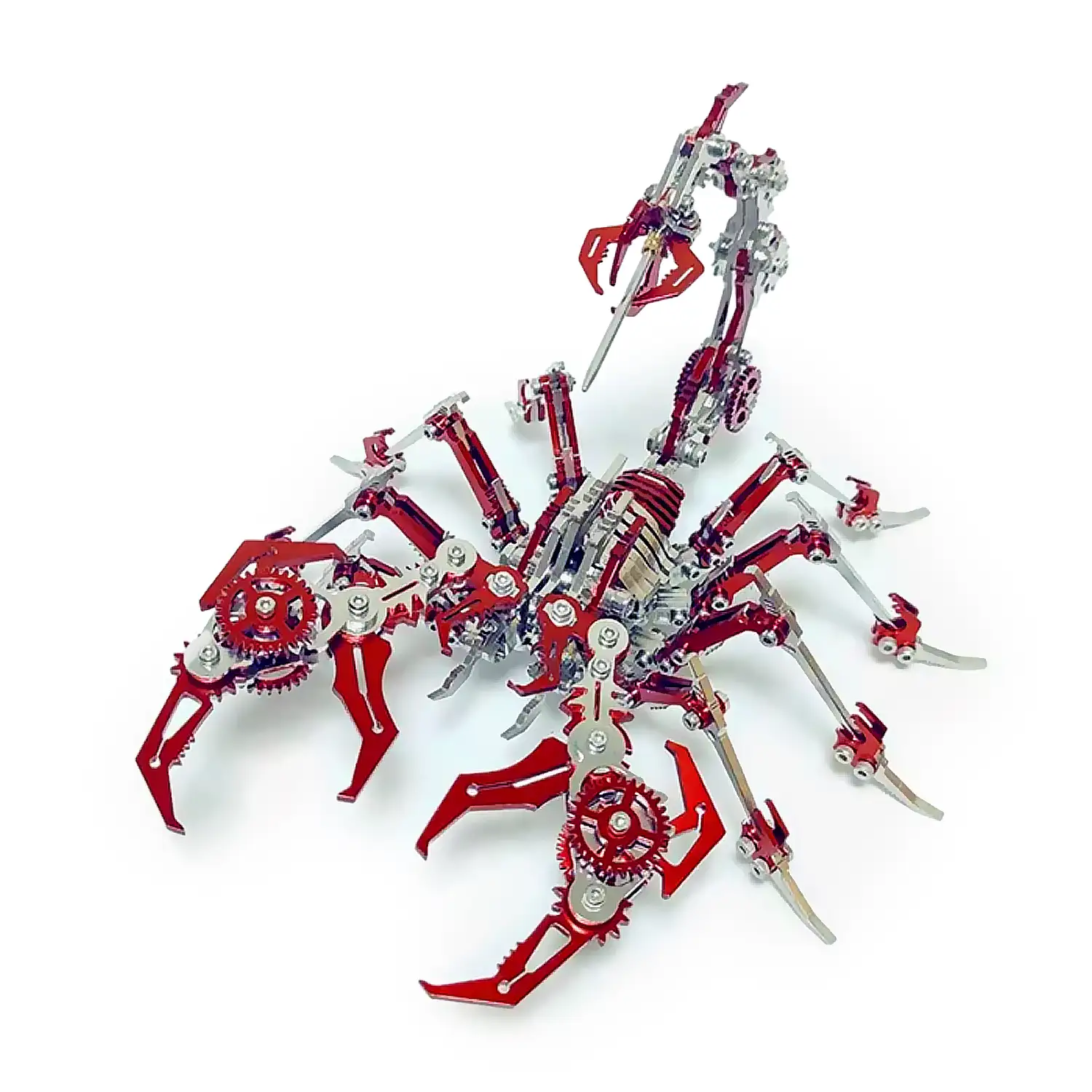 Maqueta 3D de acero inoxidable. Modelo Escorpión rojo.