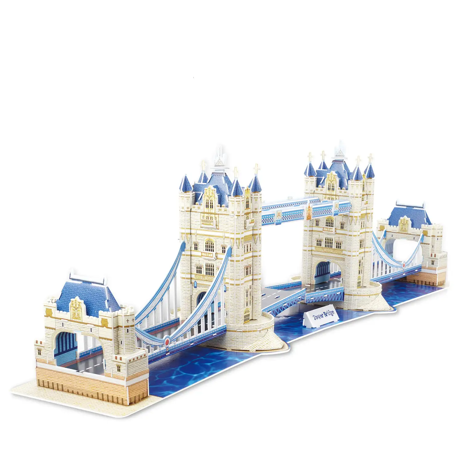 Puzle 3D de cartón del Puente de la Torre en Londres. 120 piezas.