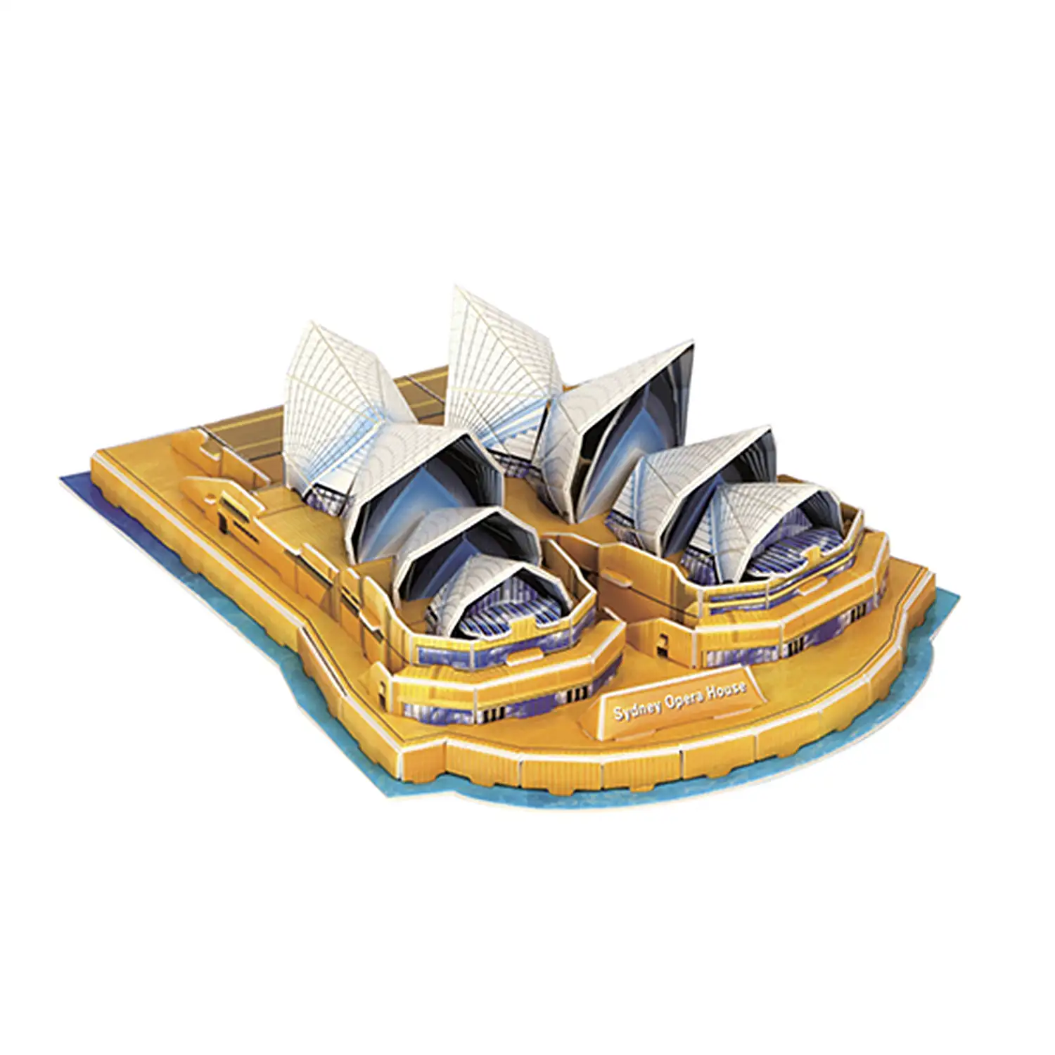 Puzle 3D de cartón de la Ópera de Sídney. 34 piezas.