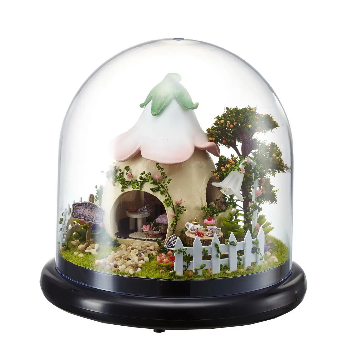 Colección Juntos Alrededor, Jardín Verde. Maqueta 3D realista con gran detalle, cubierta antipolvo y luces led.