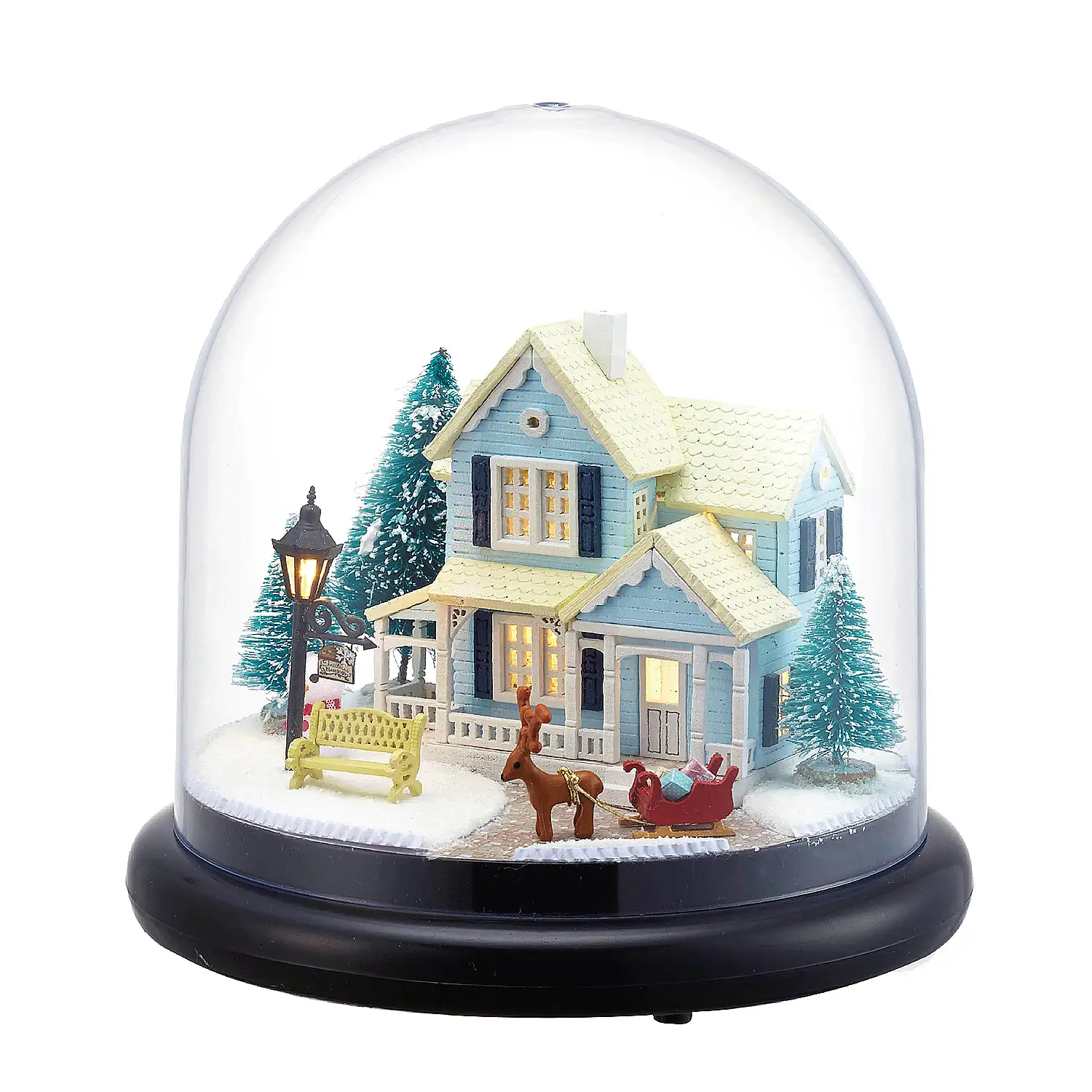 Colección Juntos Alrededor, Cuento de hadas Nórdico. Maqueta 3D realista con gran detalle, cubierta antipolvo y luces led.