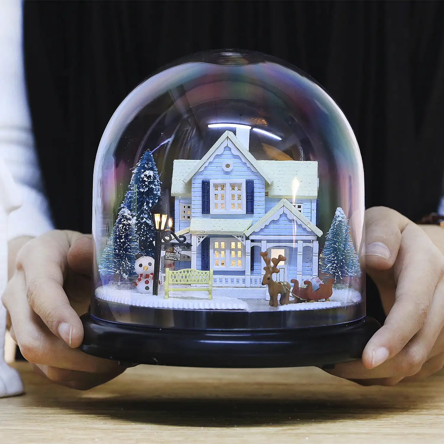 Colección Juntos Alrededor, Cuento de hadas Nórdico. Maqueta 3D realista con gran detalle, cubierta antipolvo y luces led.