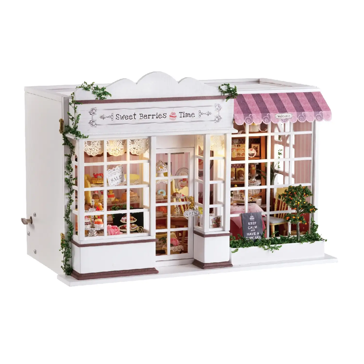 Tienda de dulces Tiempo de Bayas. Maqueta 3D realista con gran detalle y luces led.