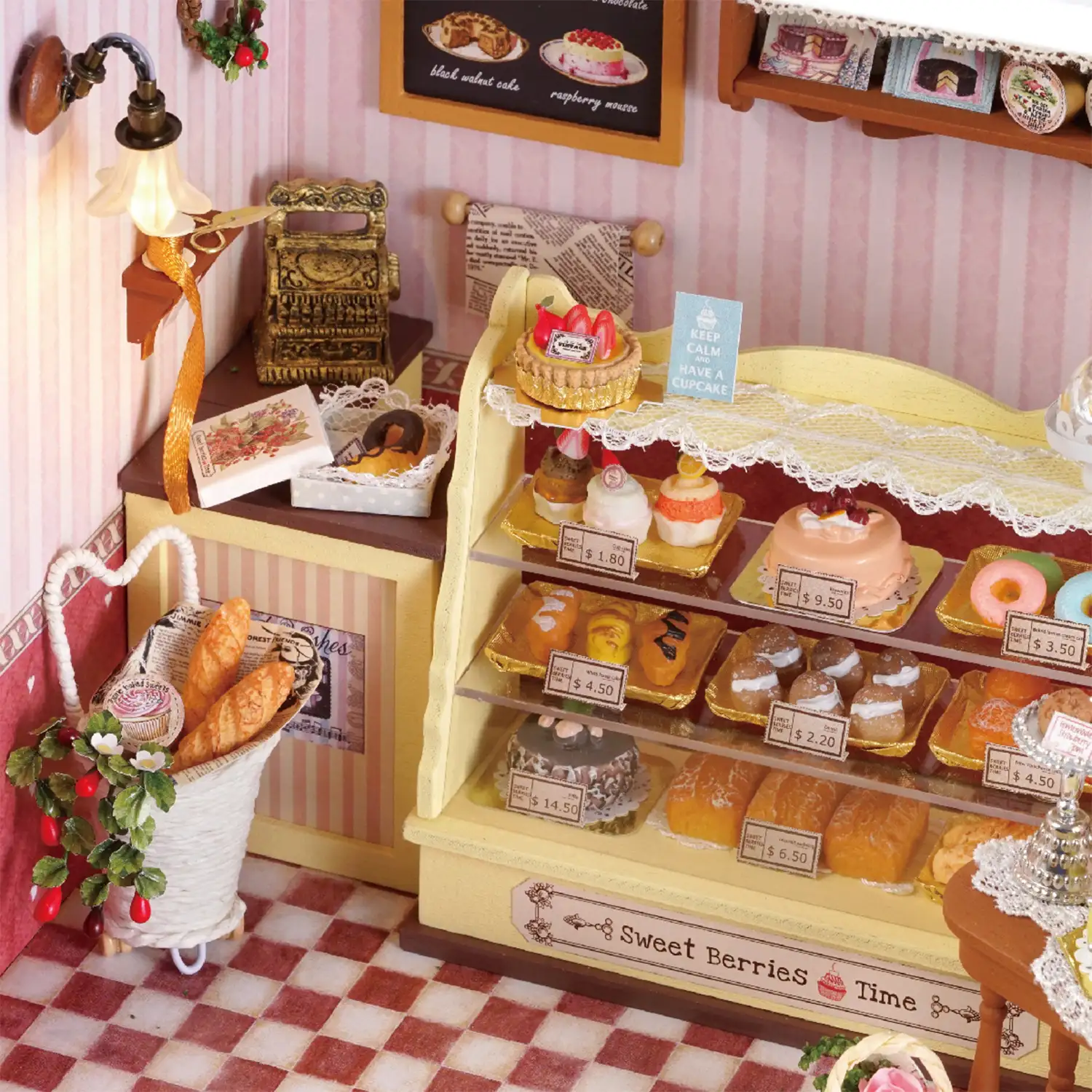 Tienda de dulces Tiempo de Bayas. Maqueta 3D realista con gran detalle y luces led.