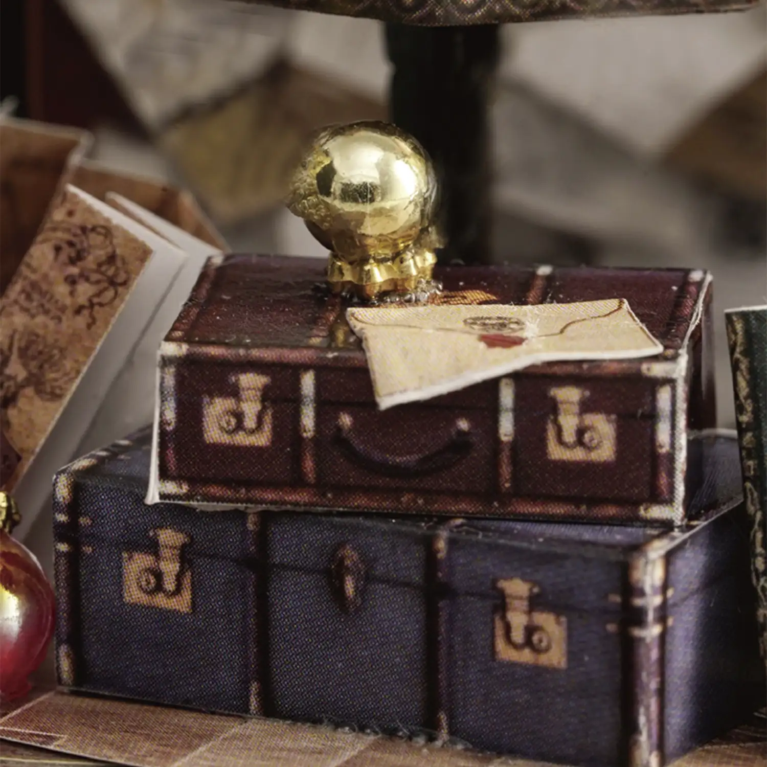 Colección Botellas de Ensueño, Tiempo Mágico. Maqueta 3D realista con gran detalle y luces led.