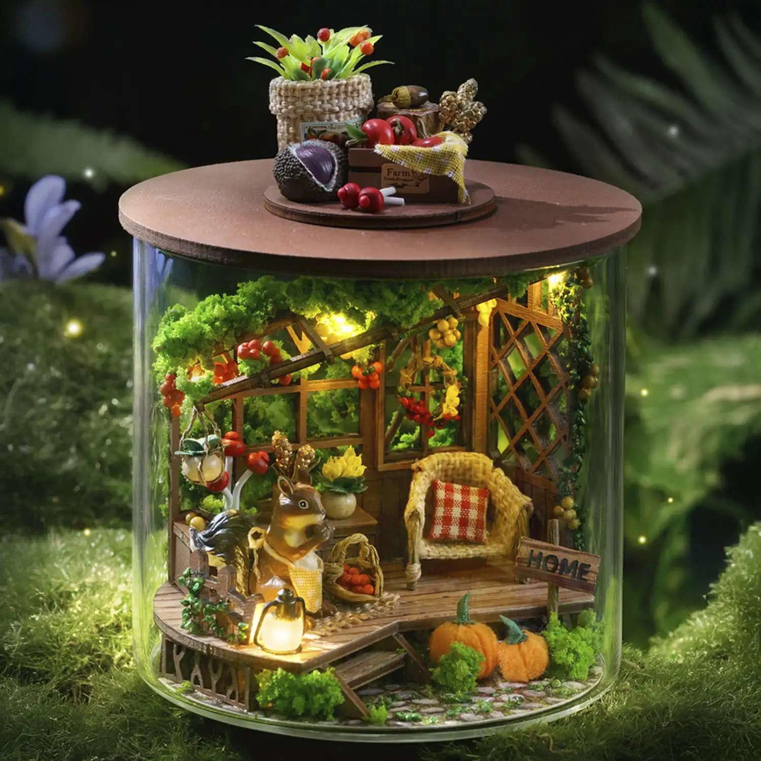 Colección Botellas de Ensueño, Momento Abundante. Maqueta 3D realista con gran detalle y luces led.