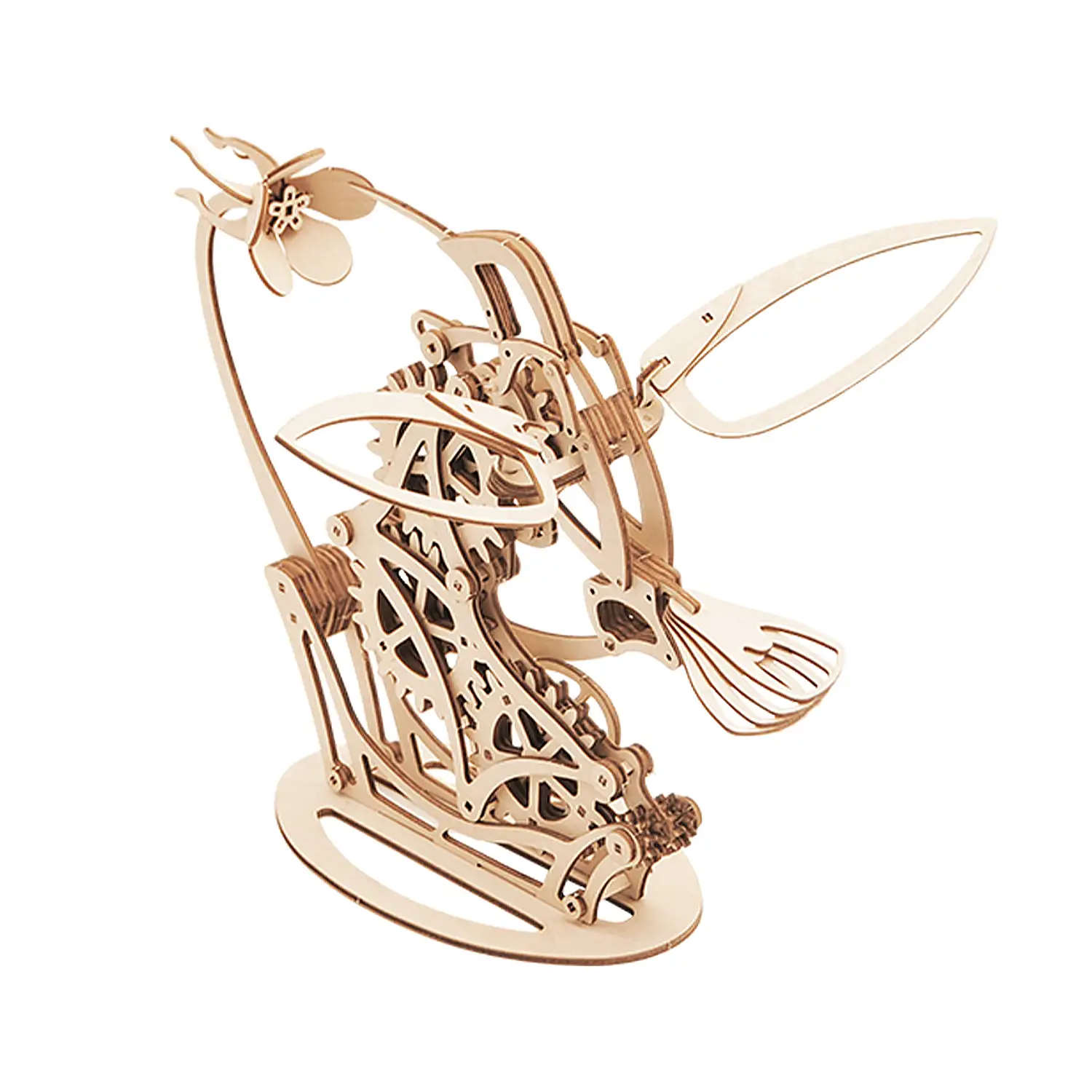 Maqueta de Madera 3D, diseño de Colibrí mecánico.