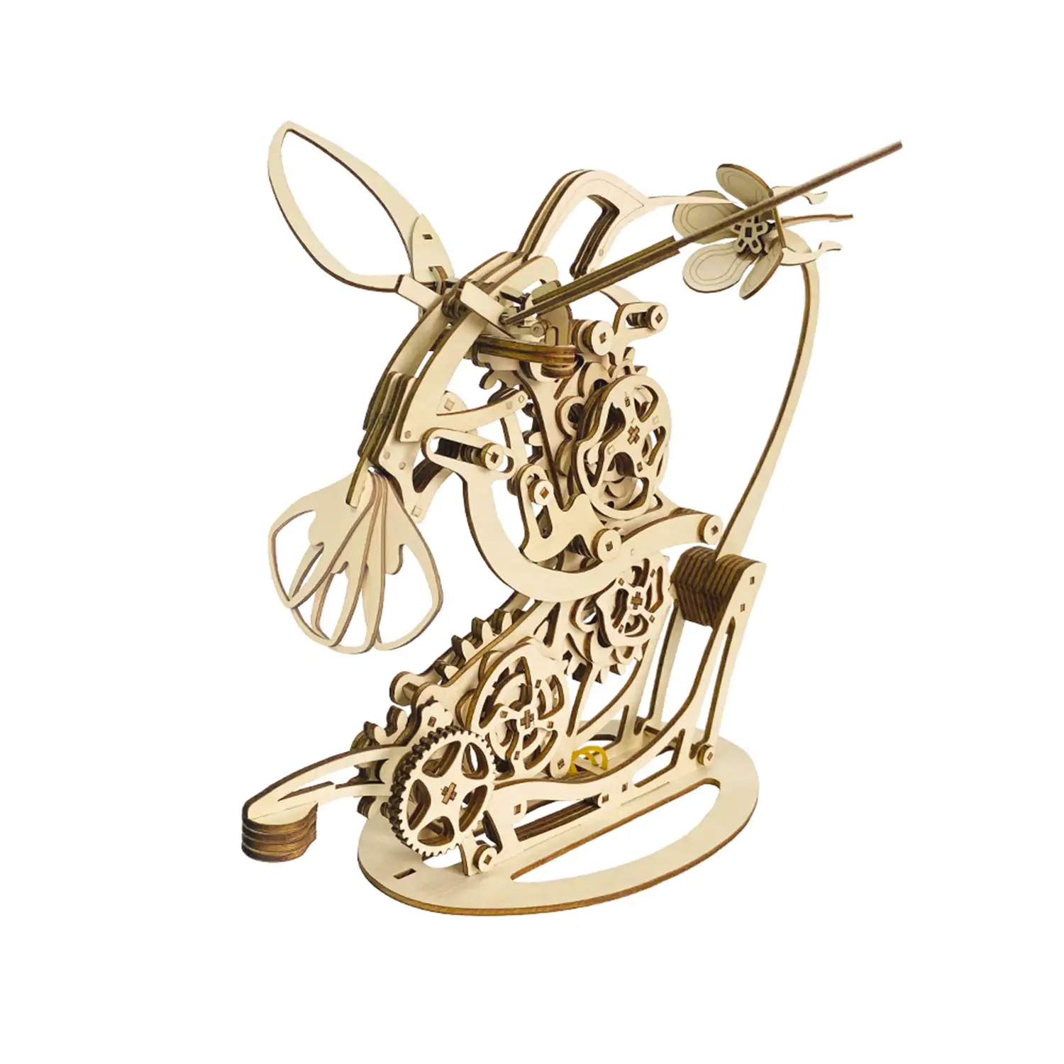 Maqueta de Madera 3D, diseño de Colibrí mecánico dinámico. 200 piezas.