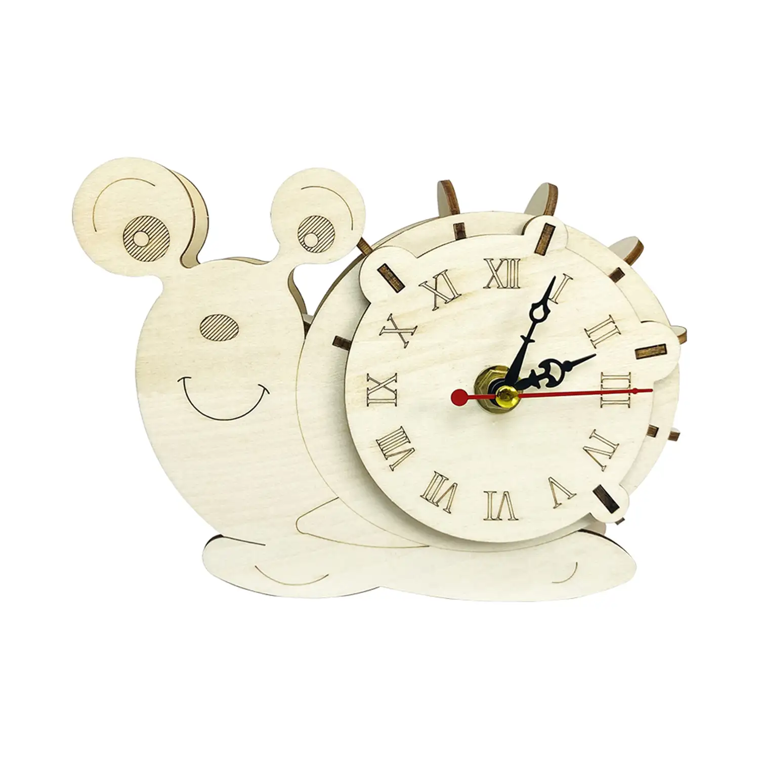 Maqueta de Madera 3D, con movimiento mecánico diseño de Reloj Caracol.