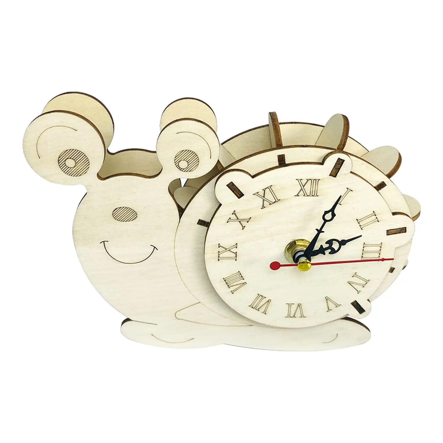 Maqueta de Madera 3D, con movimiento mecánico diseño de Reloj Caracol.