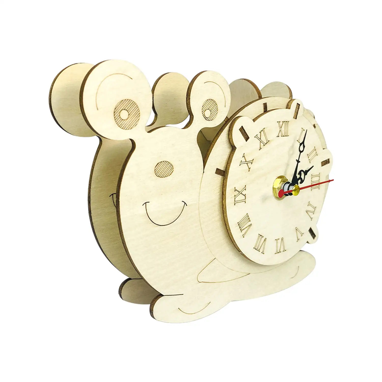 Maqueta de Madera 3D, con movimiento mecánico diseño de Reloj Caracol.