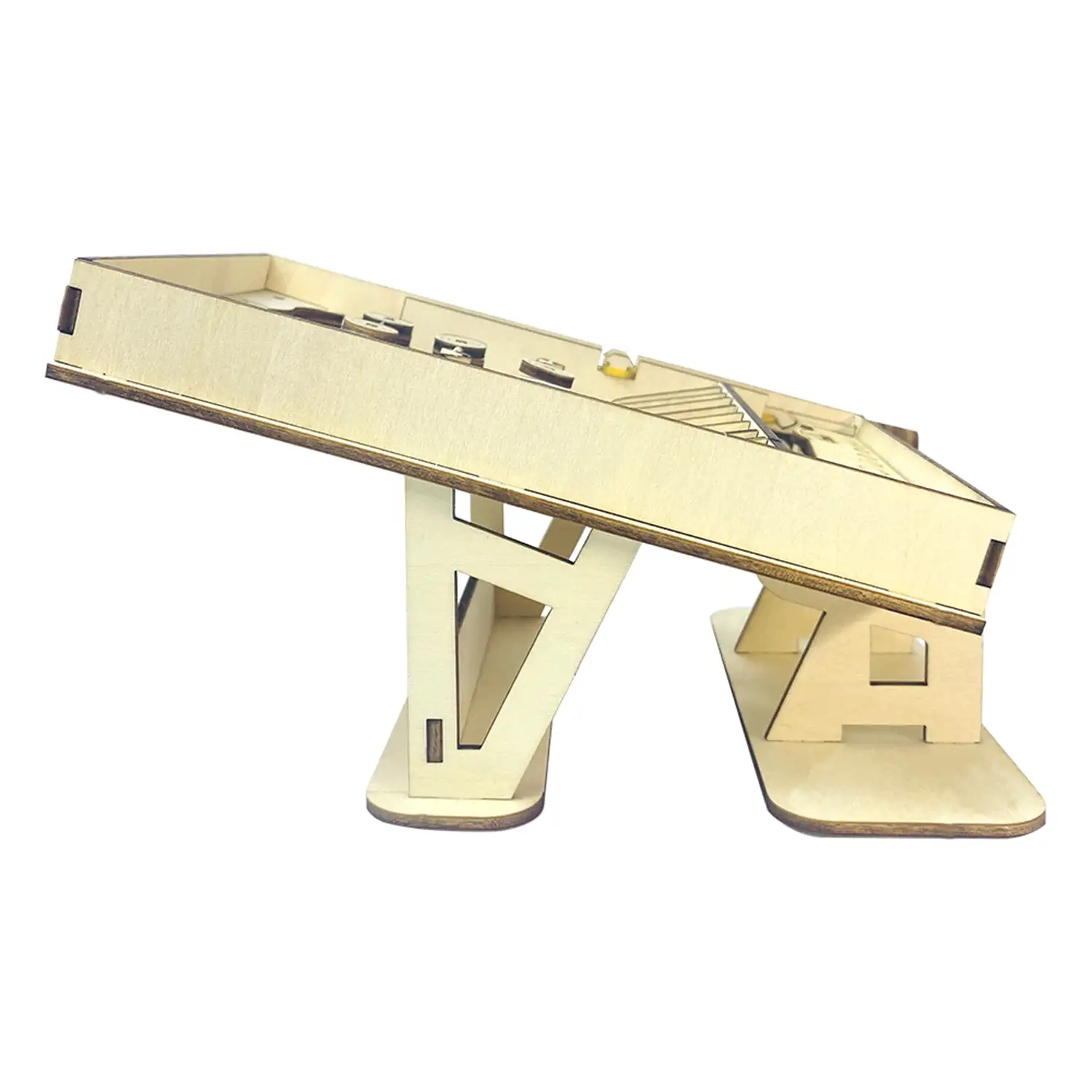 Maqueta de Madera 3D, con movimiento mecánico diseño de Juego de canicas. 50 piezas.