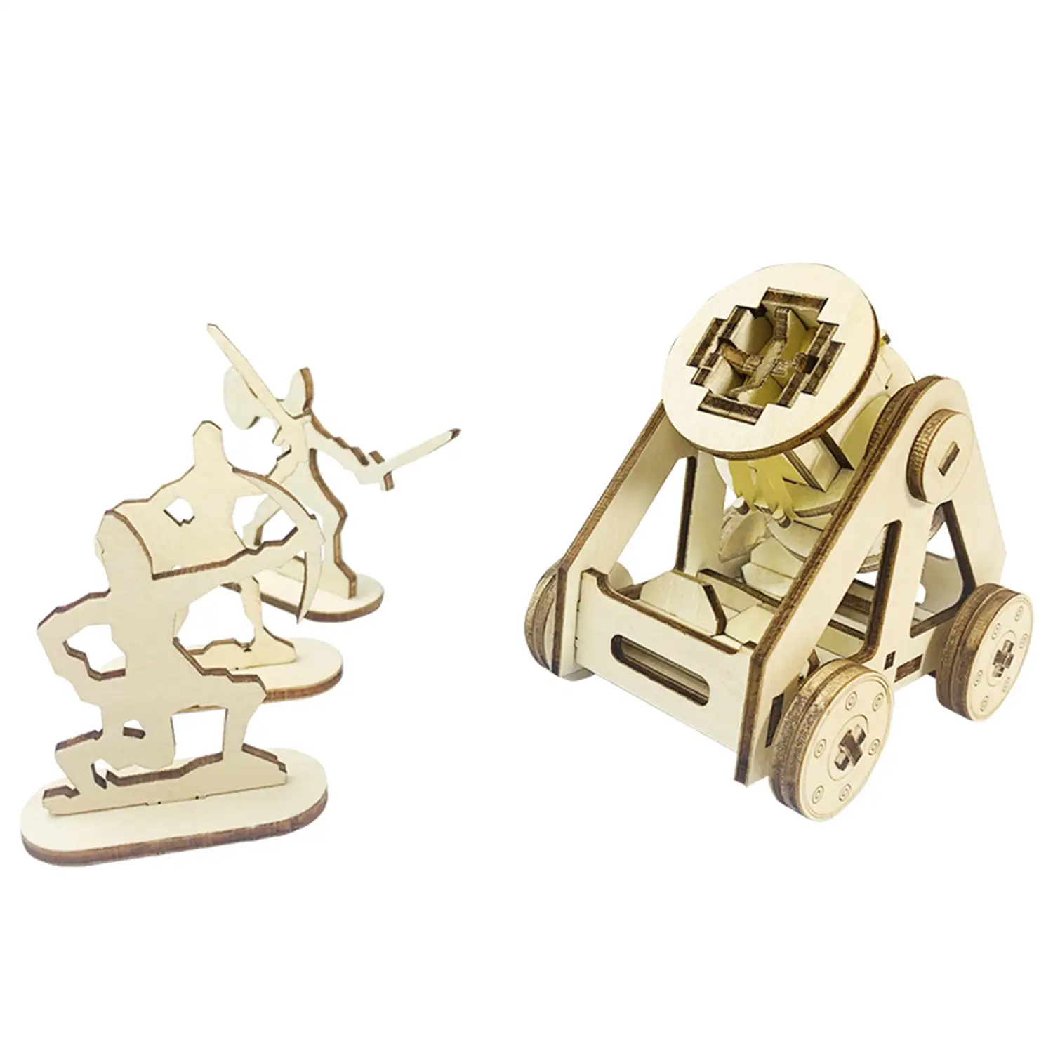 Maqueta de Madera 3D, con movimiento mecánico diseño de Cañón de Piedra.