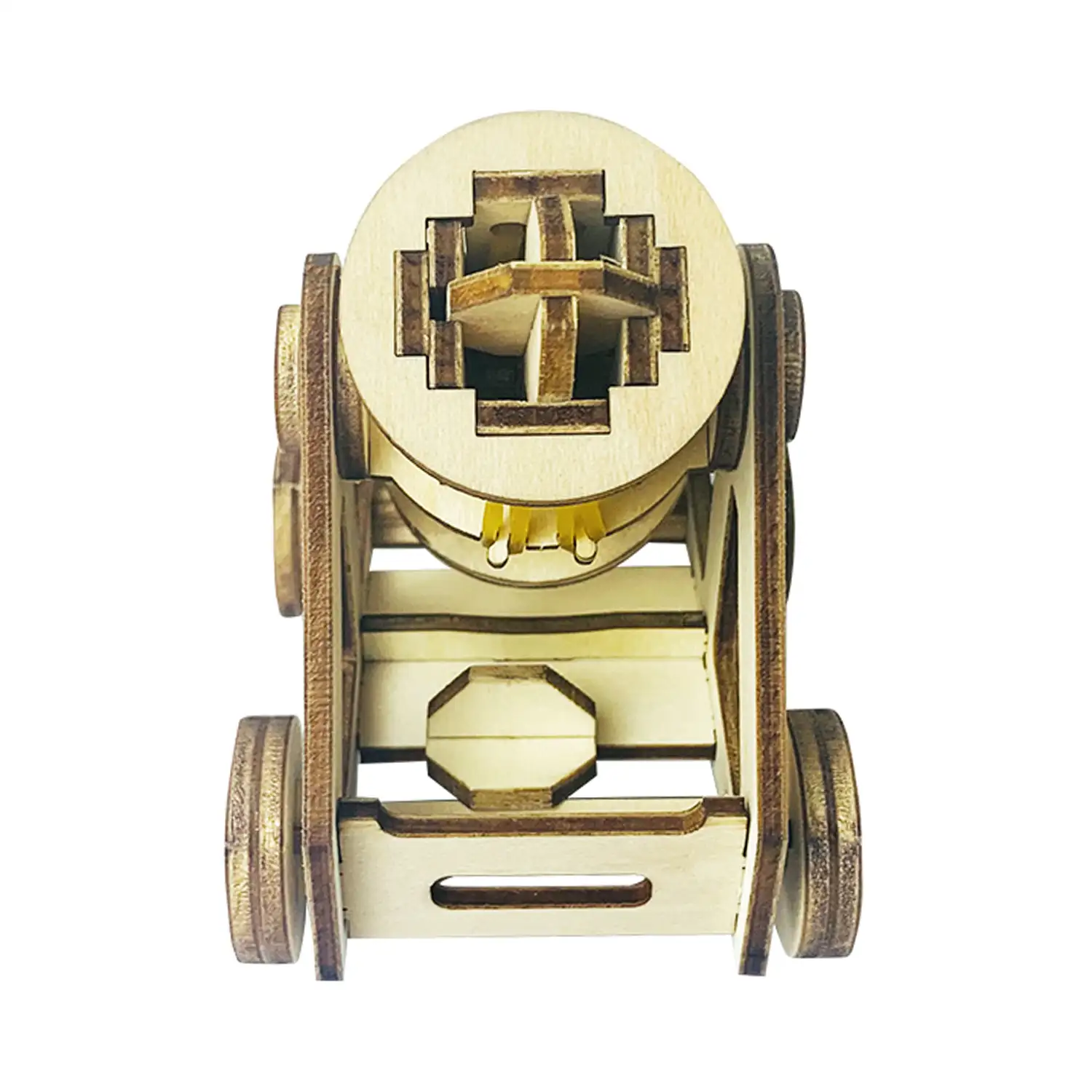 Maqueta de Madera 3D, con movimiento mecánico diseño de Cañón de Piedra.