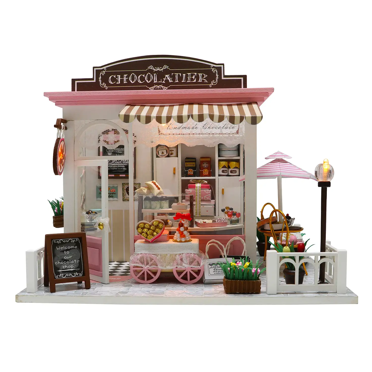 Chocolatería de Coco. Maqueta 3D realista con gran detalle y luces led.