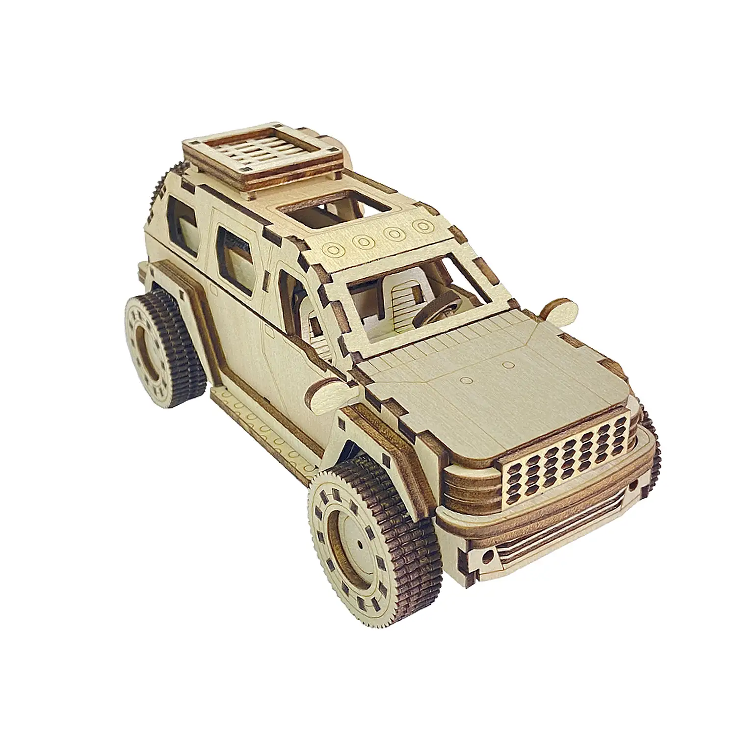 Maqueta de Madera 3D, con movimiento mecánico diseño de Buggy.