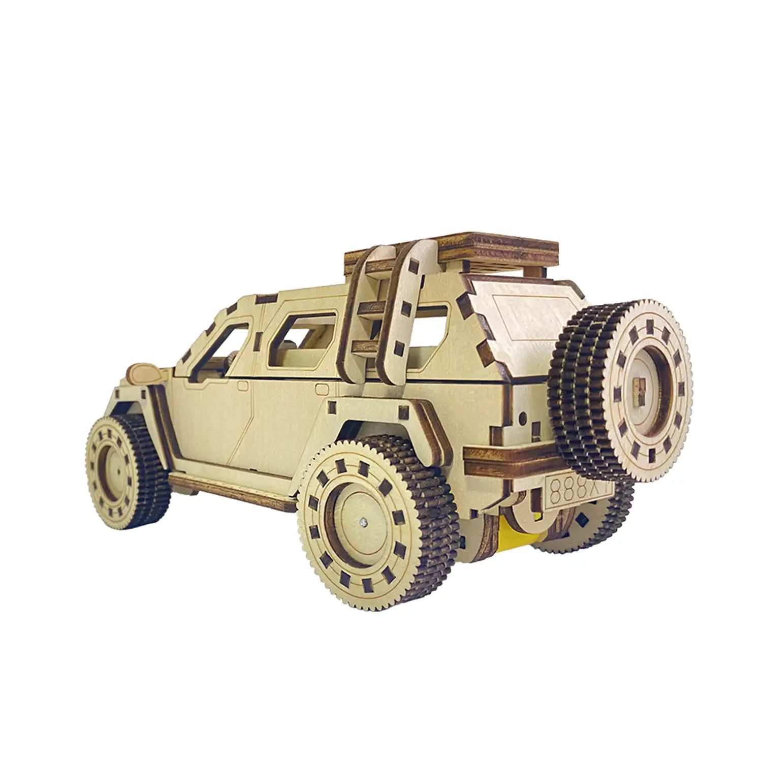 Maqueta de Madera 3D, con movimiento mecánico diseño de Buggy.