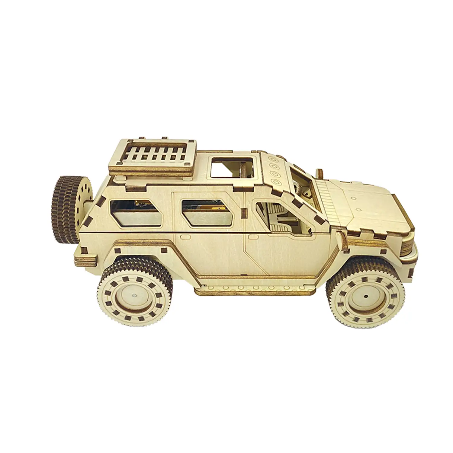 Maqueta de Madera 3D, con movimiento mecánico diseño de Buggy.