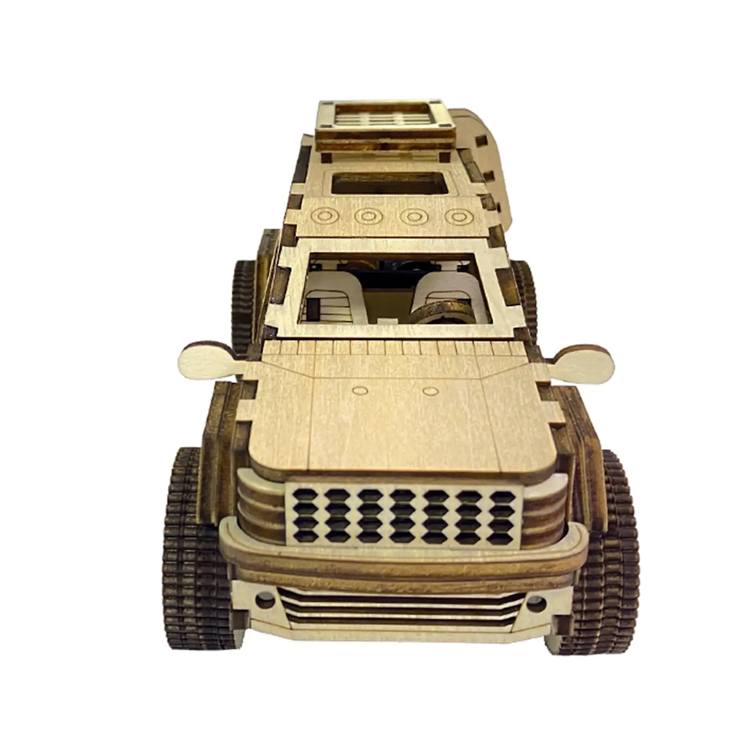 Maqueta de Madera 3D, con movimiento mecánico diseño de Buggy.