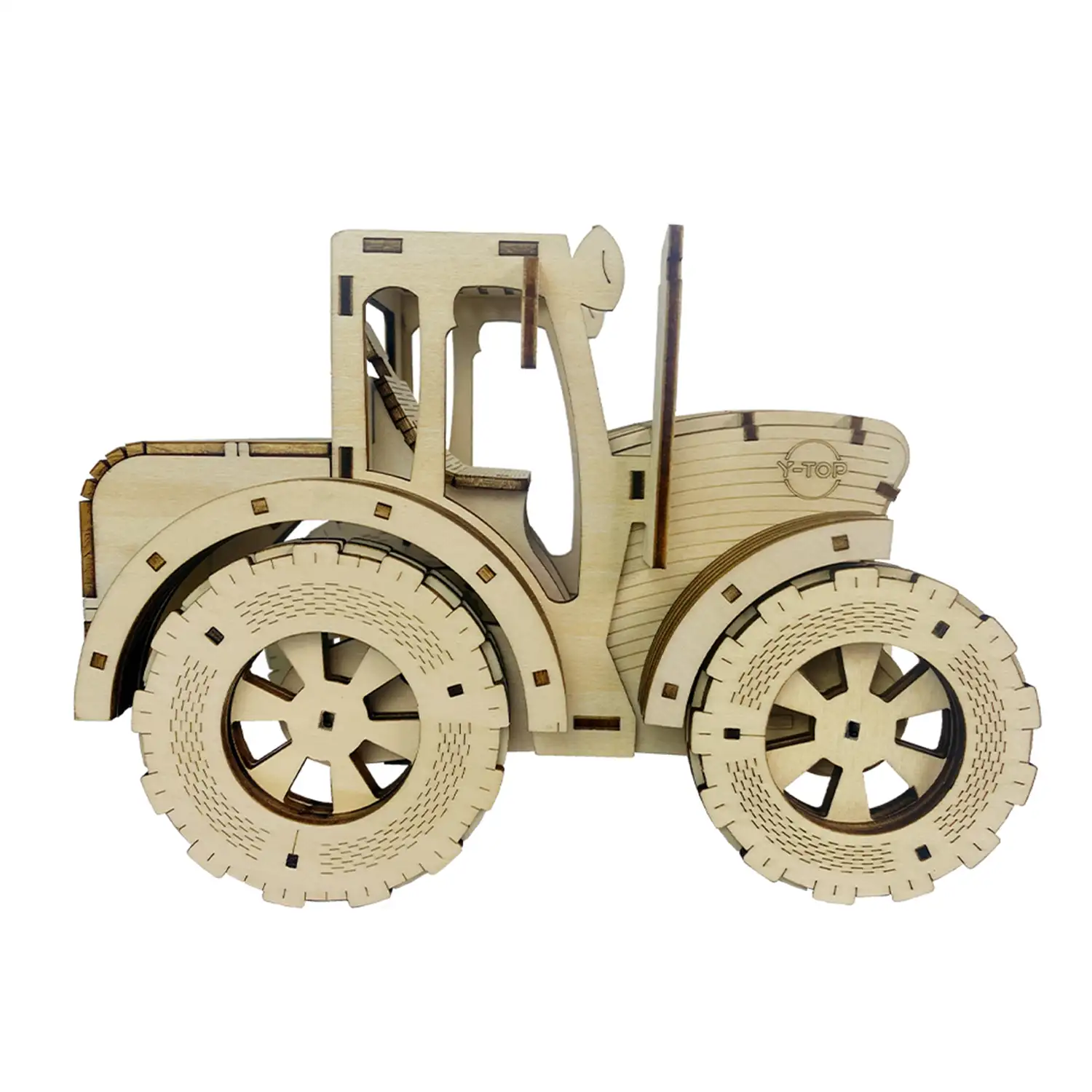 Maqueta de Madera 3D, con movimiento mecánico diseño de Coche de ingeniería.
