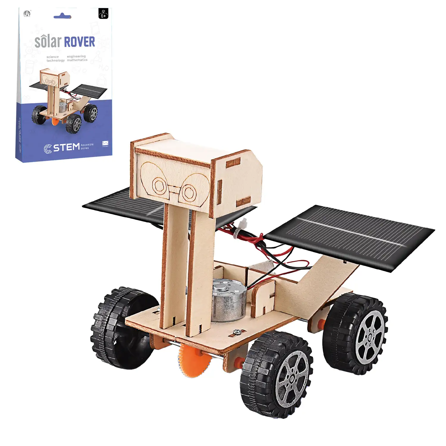 Kit de madera educacional STEM. Diseño Coche Lunar.