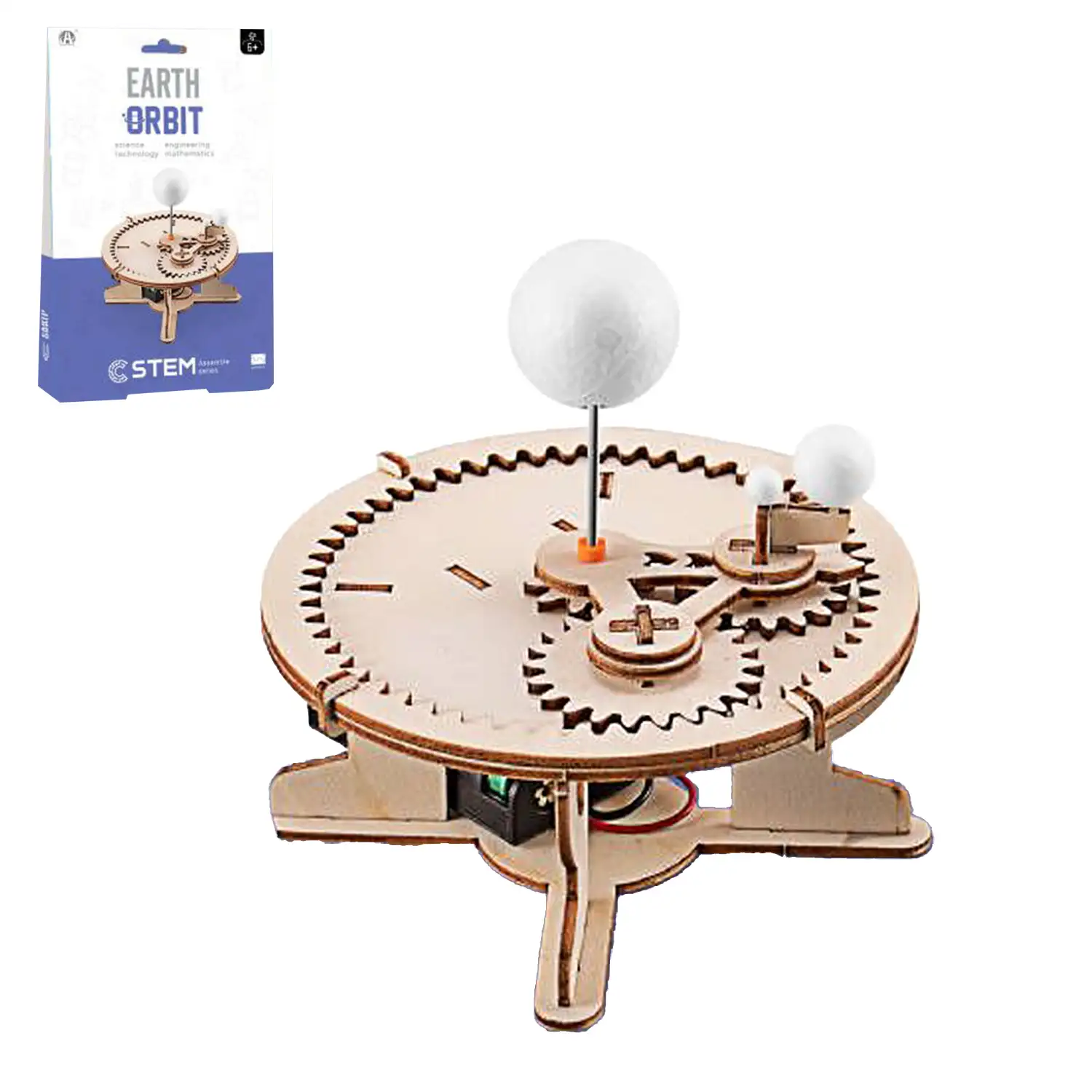 Kit de madera educacional STEM. Diseño Órbita de la Tierra.