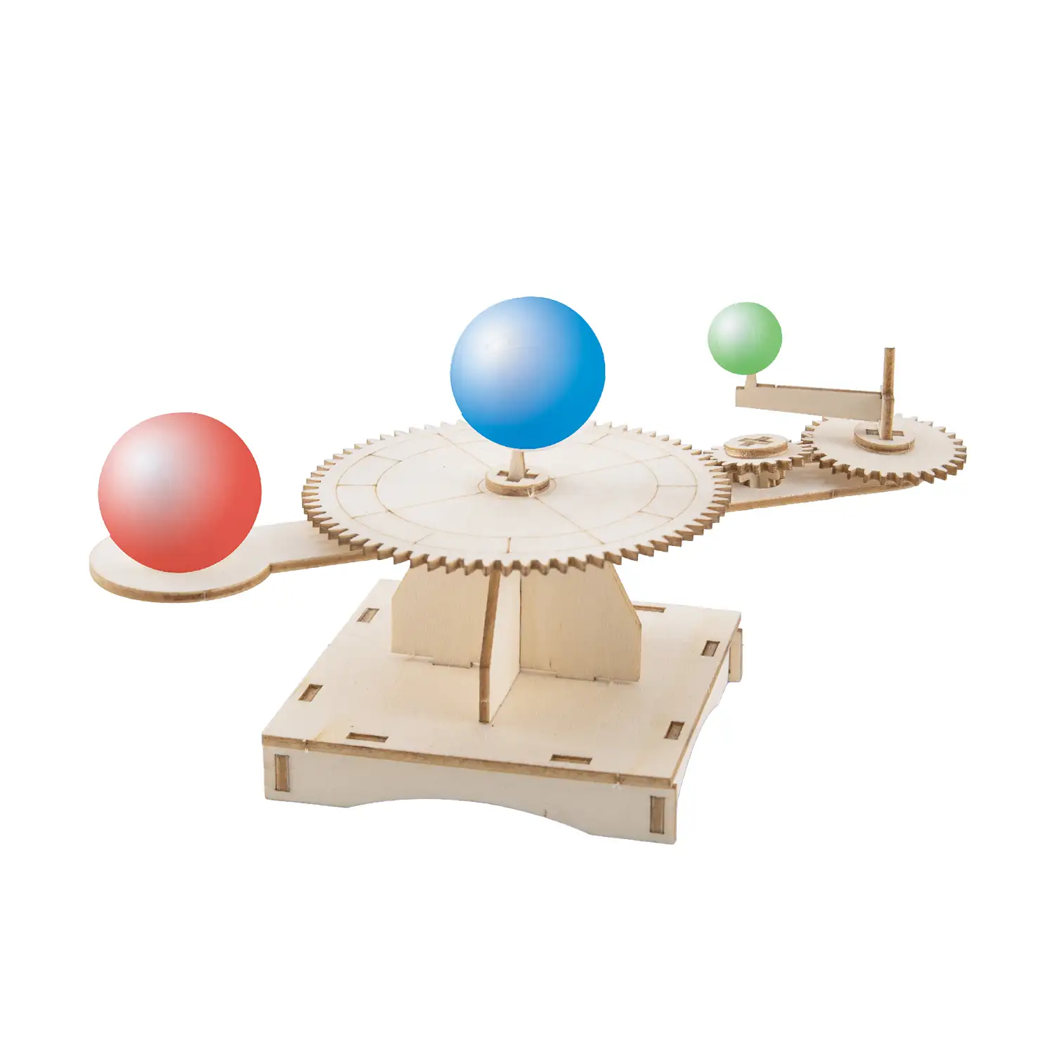 Kit de madera educacional STEM. Diseño del Sol y la Tierra.