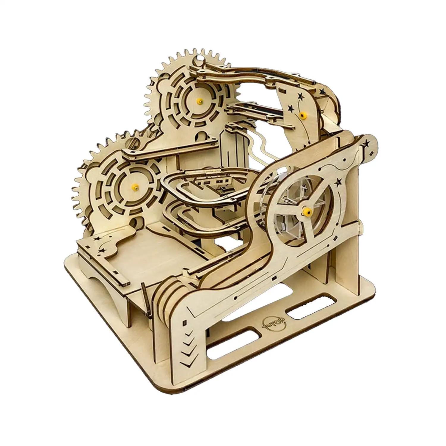 Maqueta de Madera 3D, con movimiento mecánico diseño de Bolas Orbitales Dinámicas. 96 piezas.