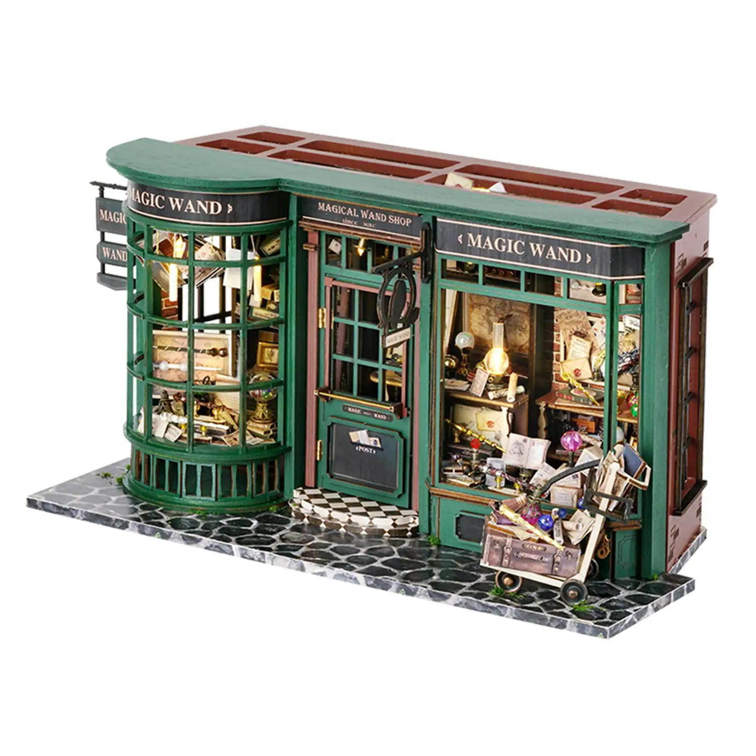 Una casa llena de Magia. Maqueta 3D realista con gran detalle y luces led.