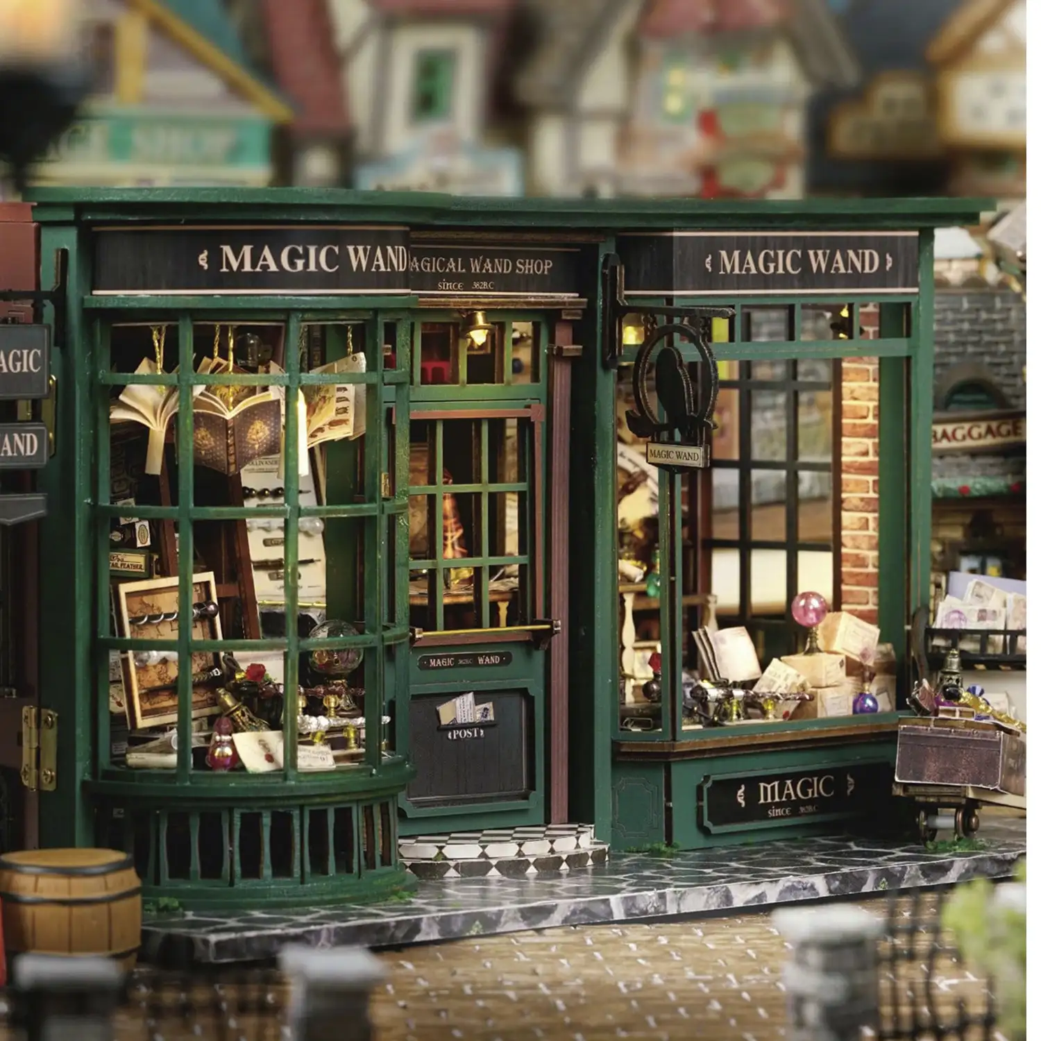 Una casa llena de Magia. Maqueta 3D realista con gran detalle, cubierta antipolvo y luces led.