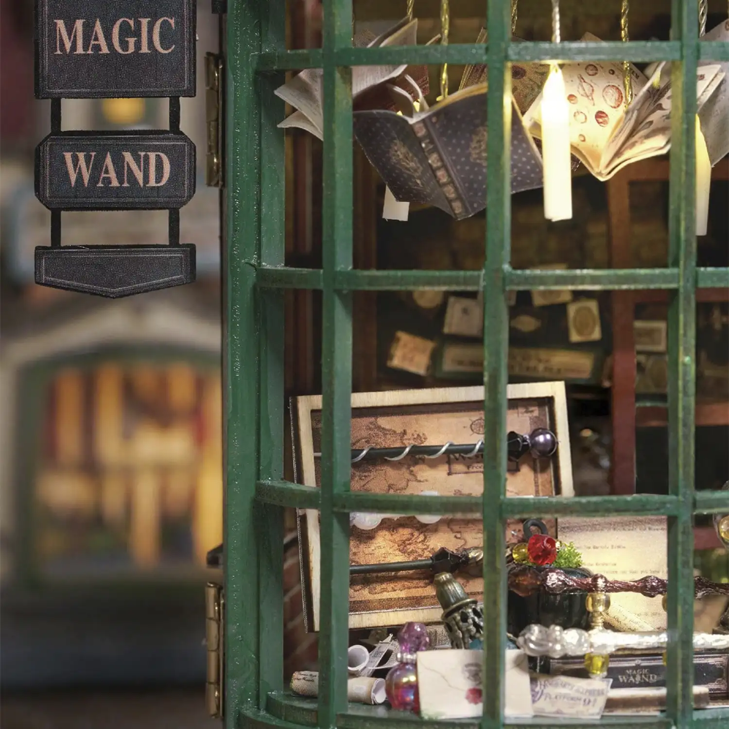 Una casa llena de Magia. Maqueta 3D realista con gran detalle, cubierta antipolvo y luces led.