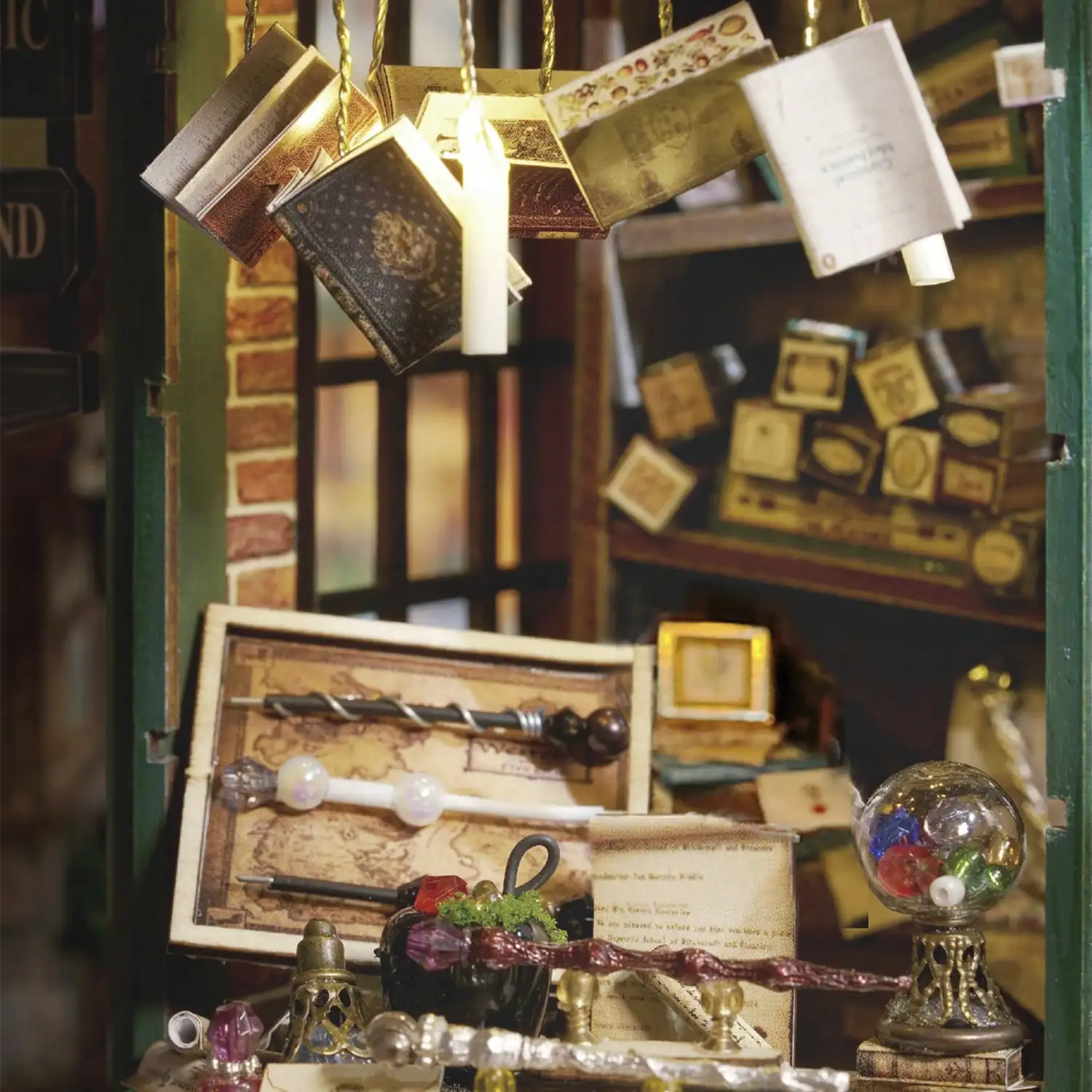 Una casa llena de Magia. Maqueta 3D realista con gran detalle, cubierta antipolvo y luces led.