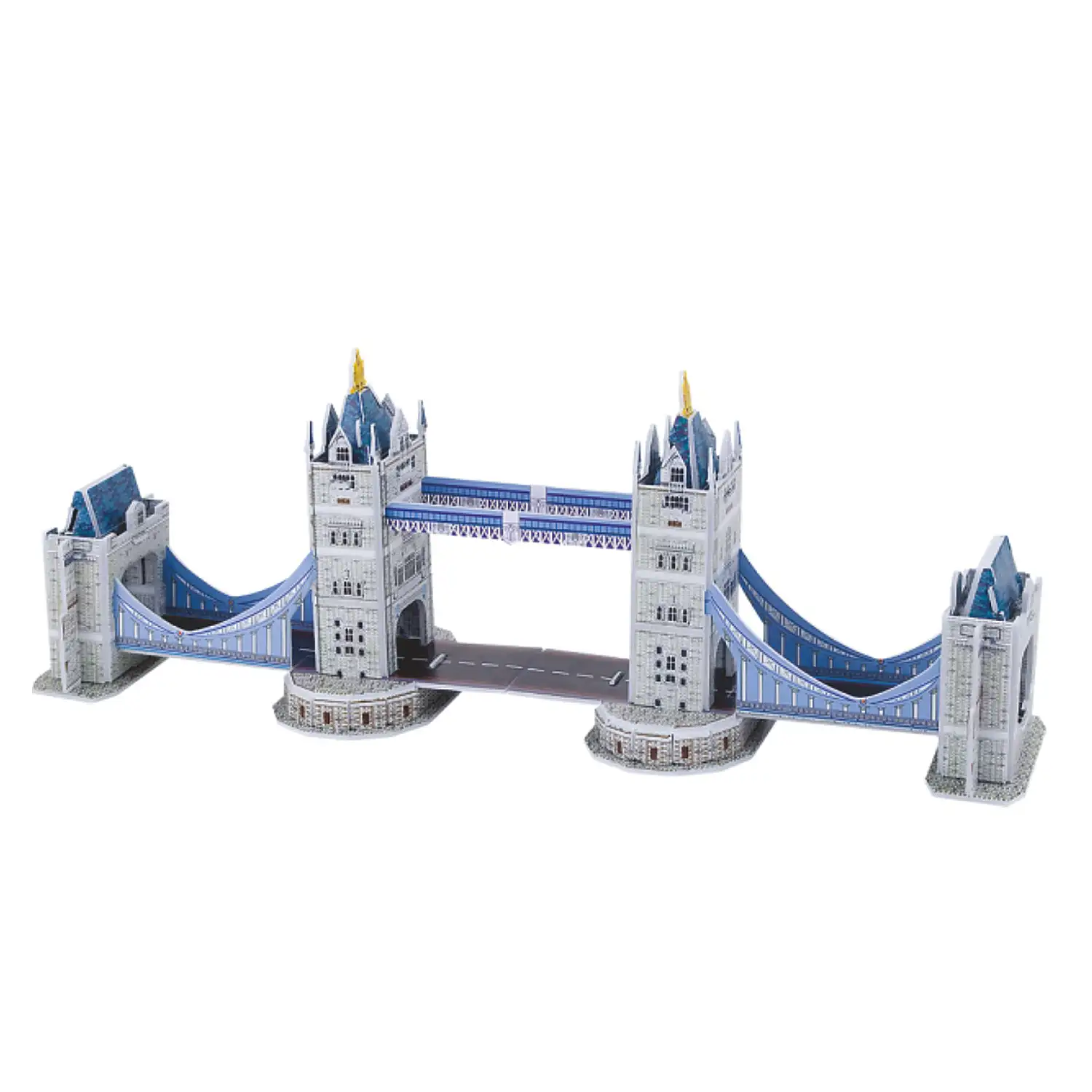 Puzle 3D de cartón del Puente de la Torre situado en Londres. 33 piezas.
