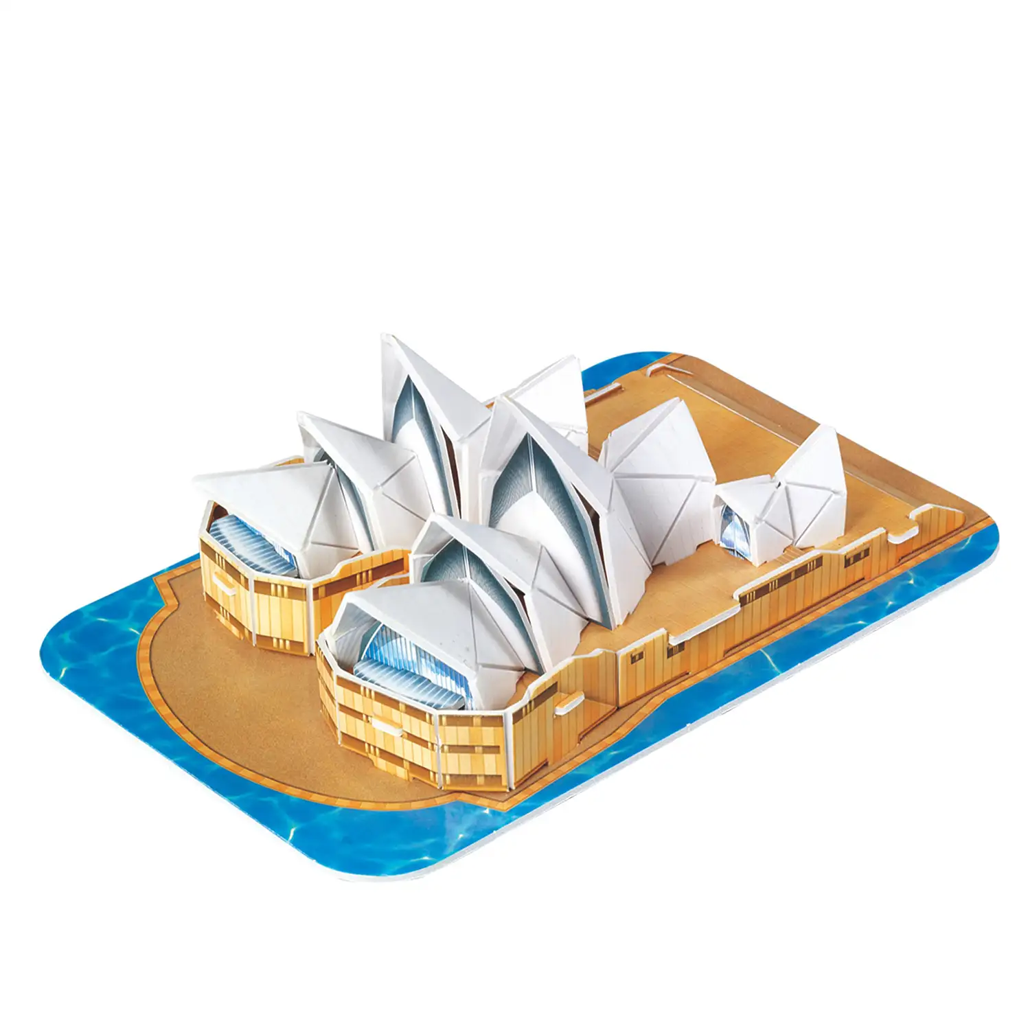 Puzle 3D de cartón de la Ópera de Sídney. 30 piezas.