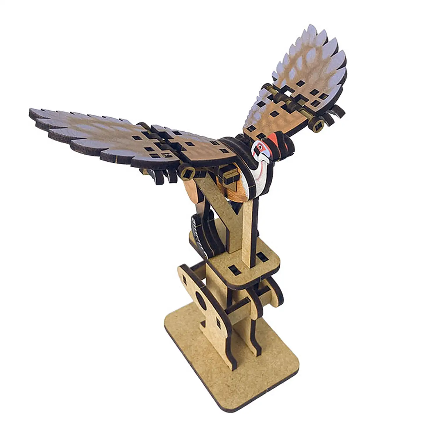 Maqueta de Madera 3D, con movimiento mecánico diseño de Dragón del río Huang.