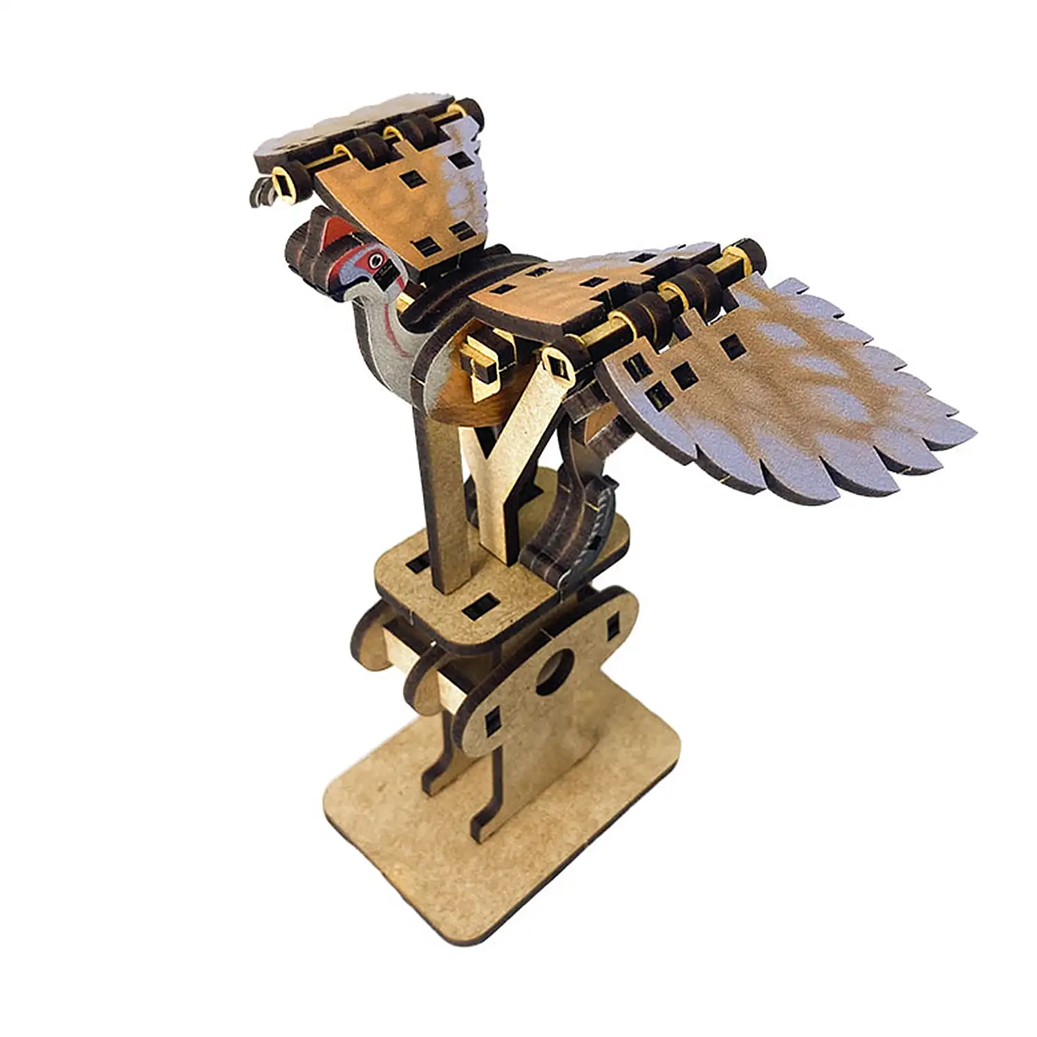 Maqueta de Madera 3D, con movimiento mecánico diseño de Dragón del río Huang.