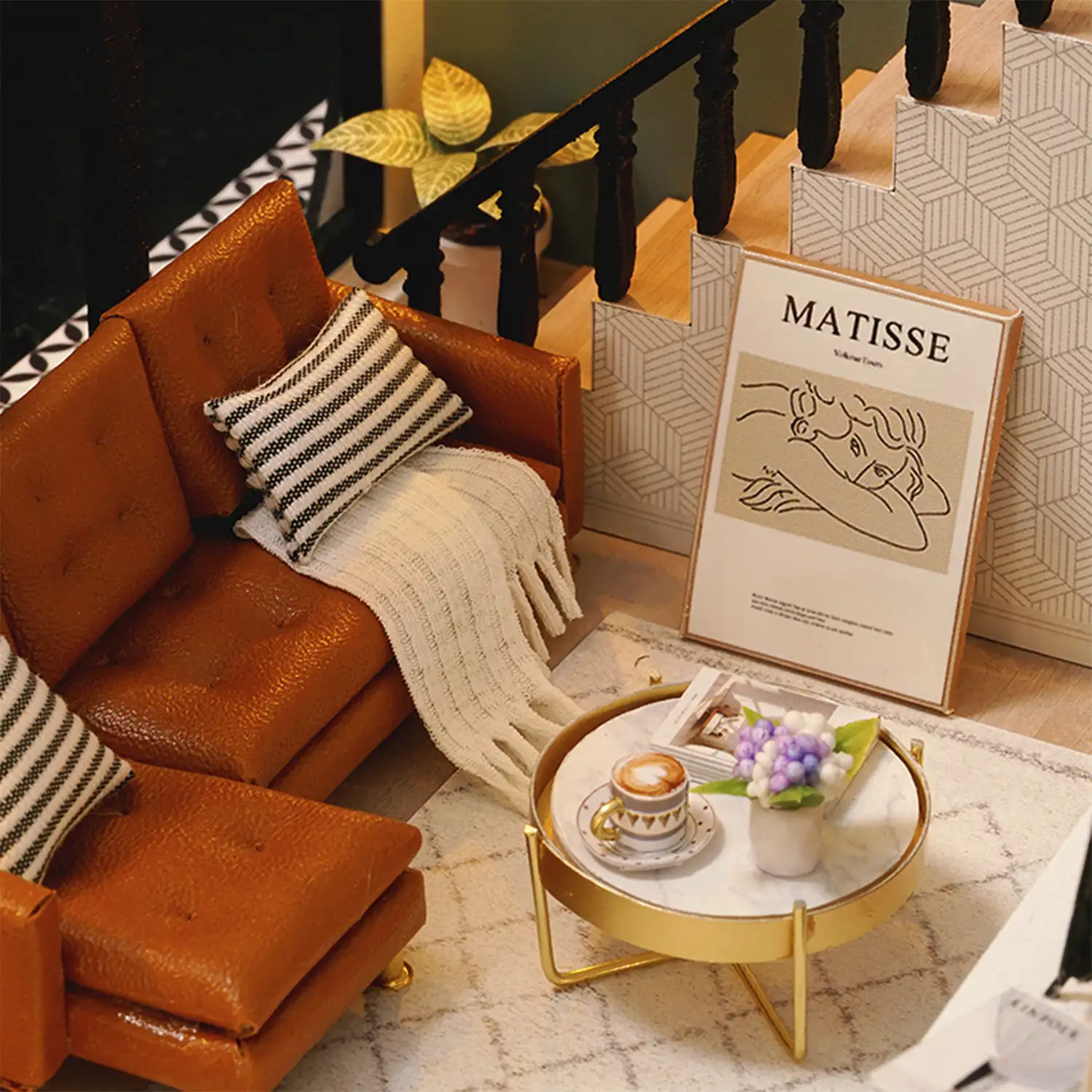 Dúplex Confortable. Maqueta 3D realista con gran detalle, cubierta antipolvo y luces led.