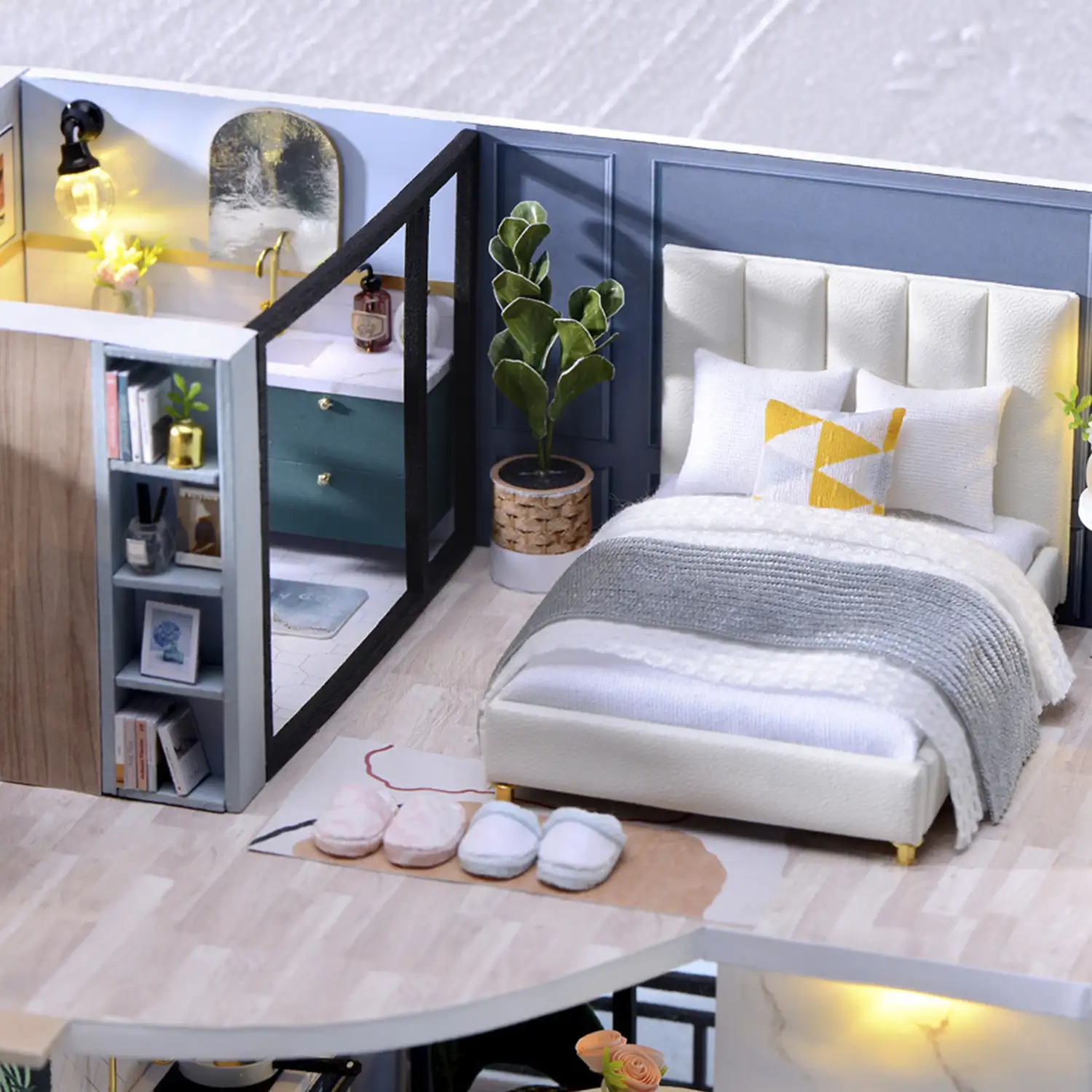 Dúplex Tiempo Acogedor. Maqueta 3D realista con gran detalle y luces led.