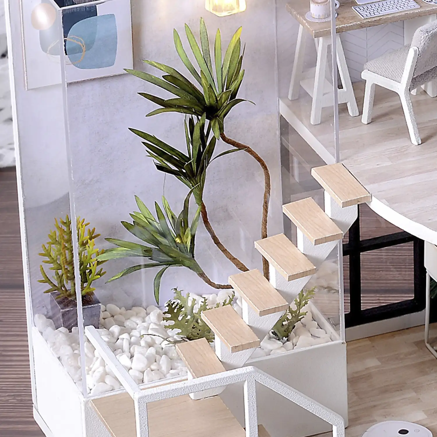 Dúplex Tiempo Acogedor. Maqueta 3D realista con gran detalle y luces led.