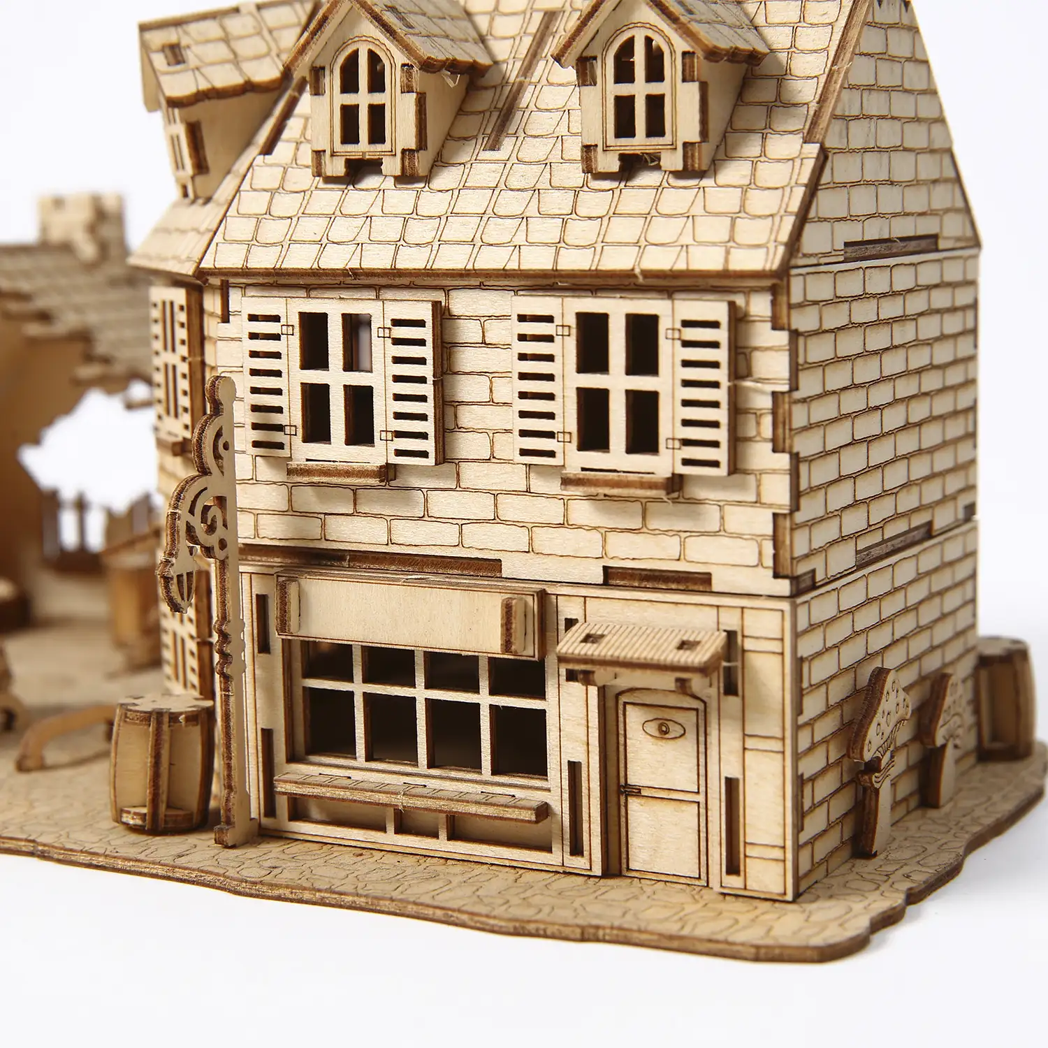 Maqueta de Madera 3D, diseño de Zona de guerra 1942. 234 piezas.