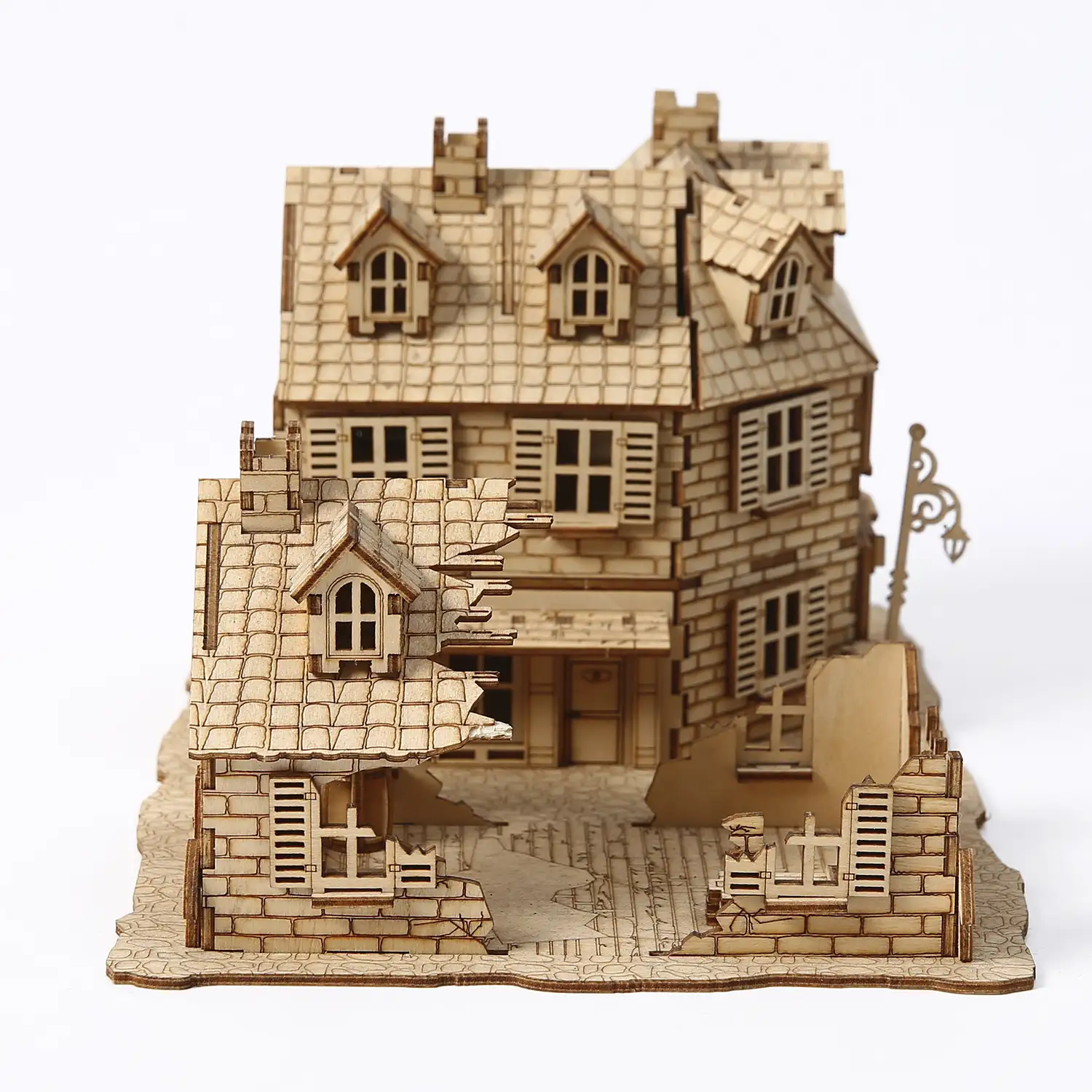 Maqueta de Madera 3D, diseño de Zona de guerra 1942. 234 piezas.