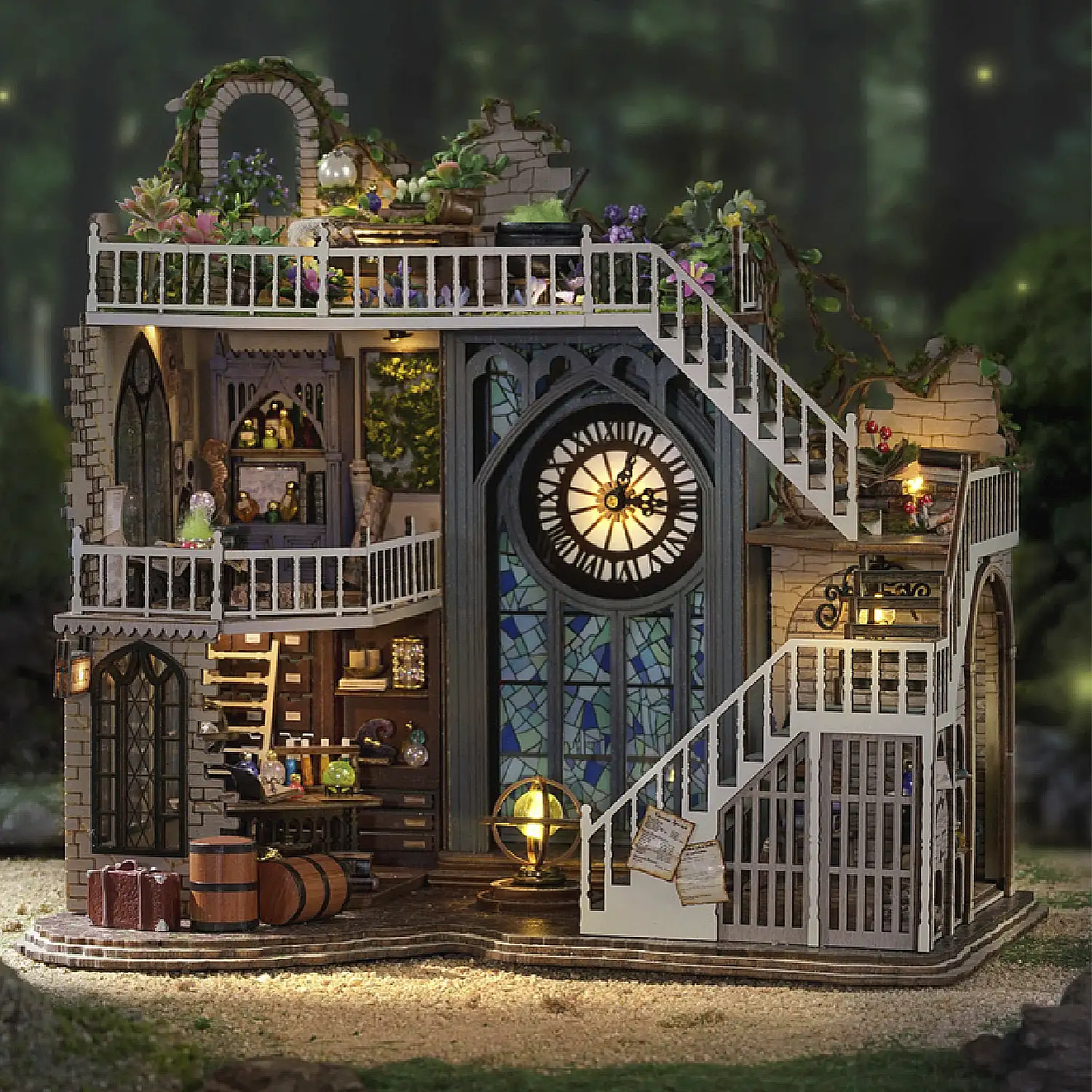 La casa Mágica. Maqueta 3D realista con gran detalle y luces led.