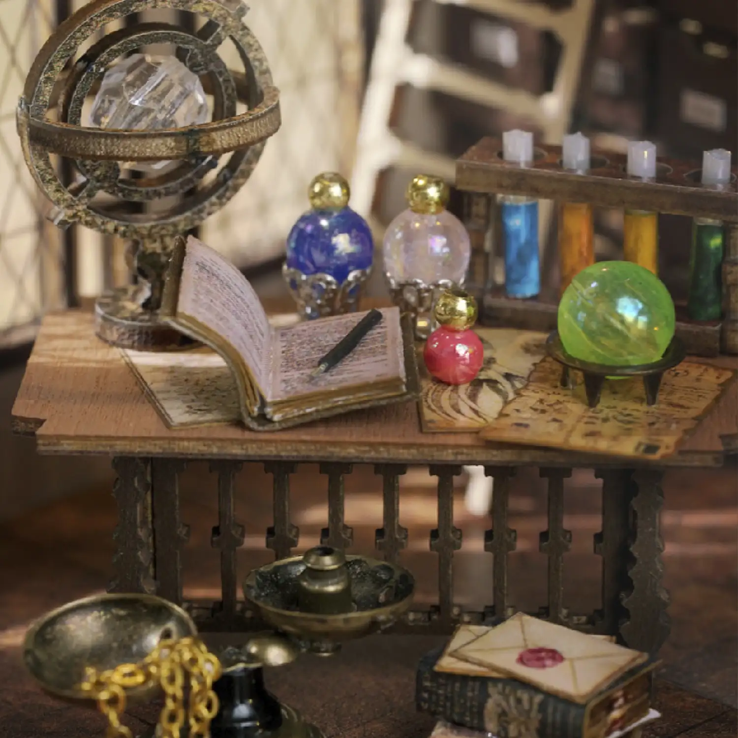 La casa Mágica. Maqueta 3D realista con gran detalle y luces led.