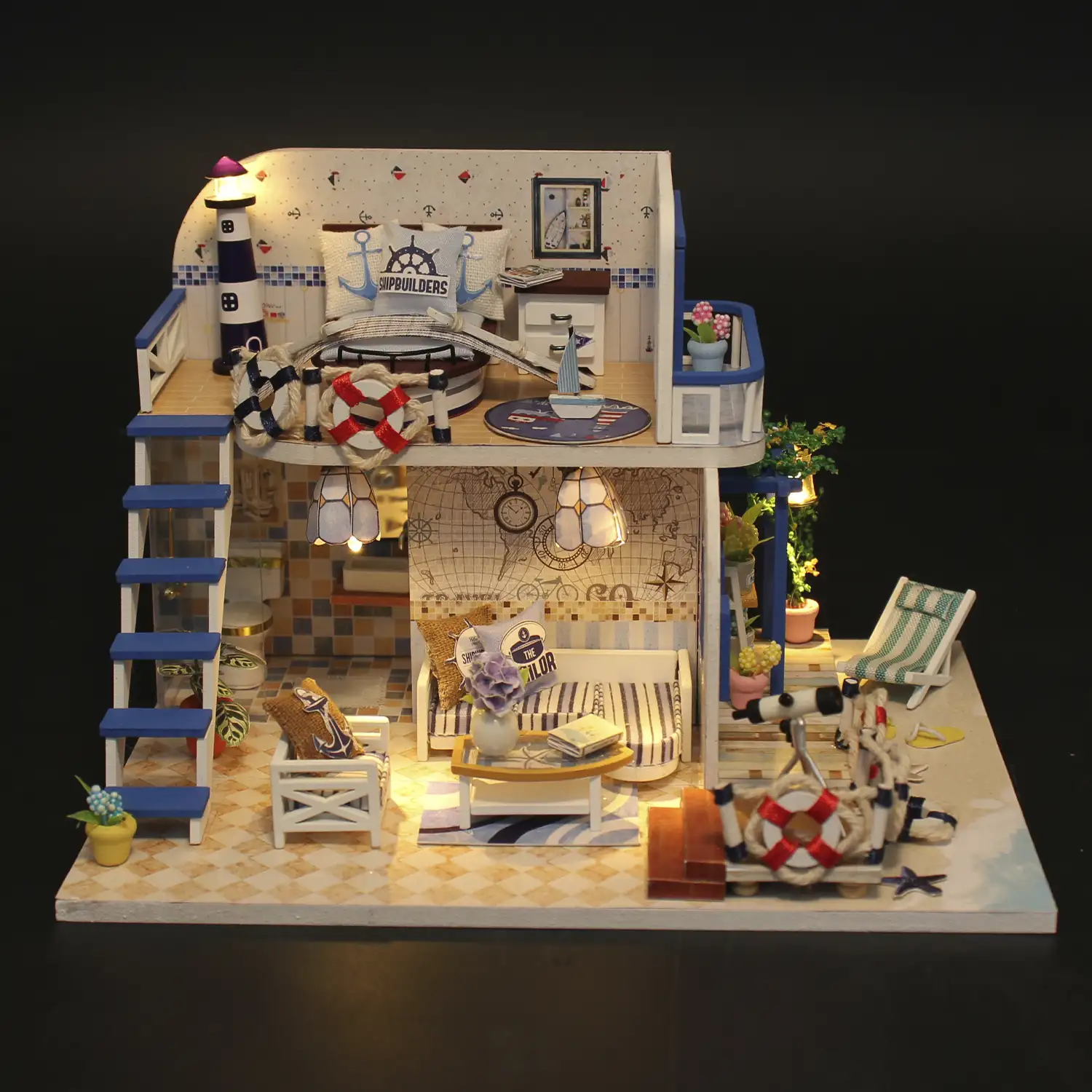 Costa Celeste. Maqueta 3D realista con gran detalle y luces led.