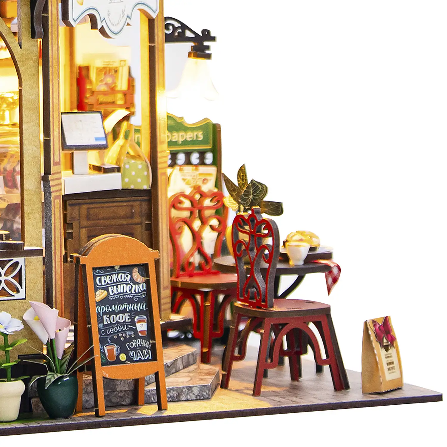 Panadería Julia. Maqueta 3D realista con gran detalle y luces led.