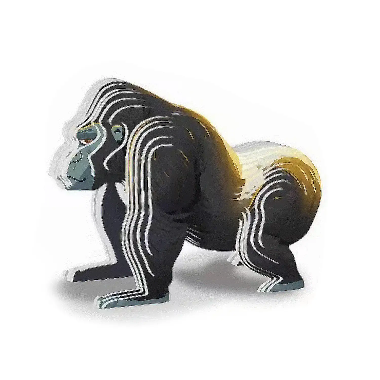 Puzle 3D de cartón con relieve. Diseño de Gorila.